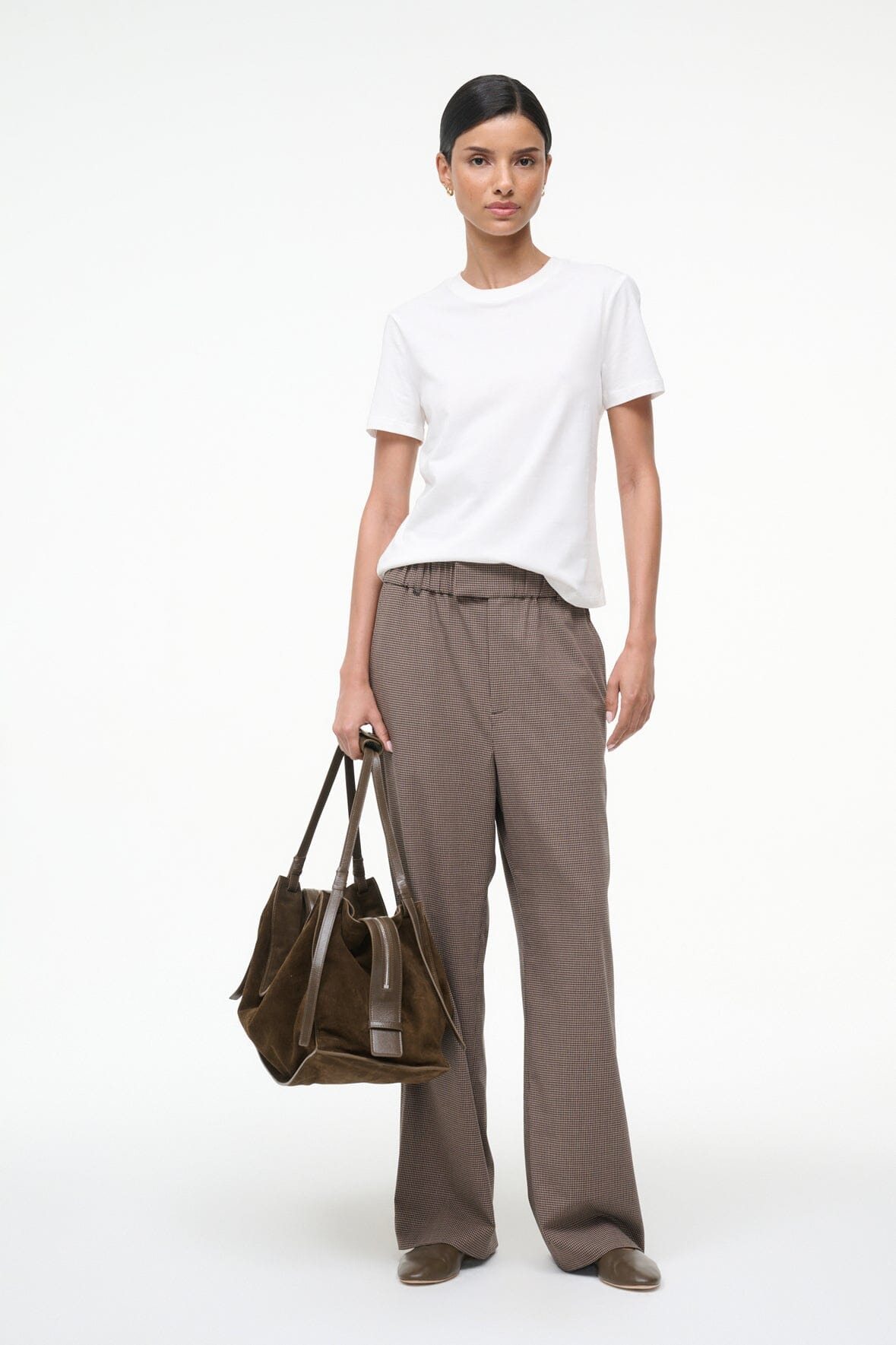 STAUD JEROME PANT HOUNDSTOOTH - 1