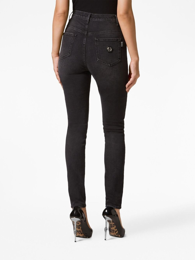 high-rise skinny faded jeans 4