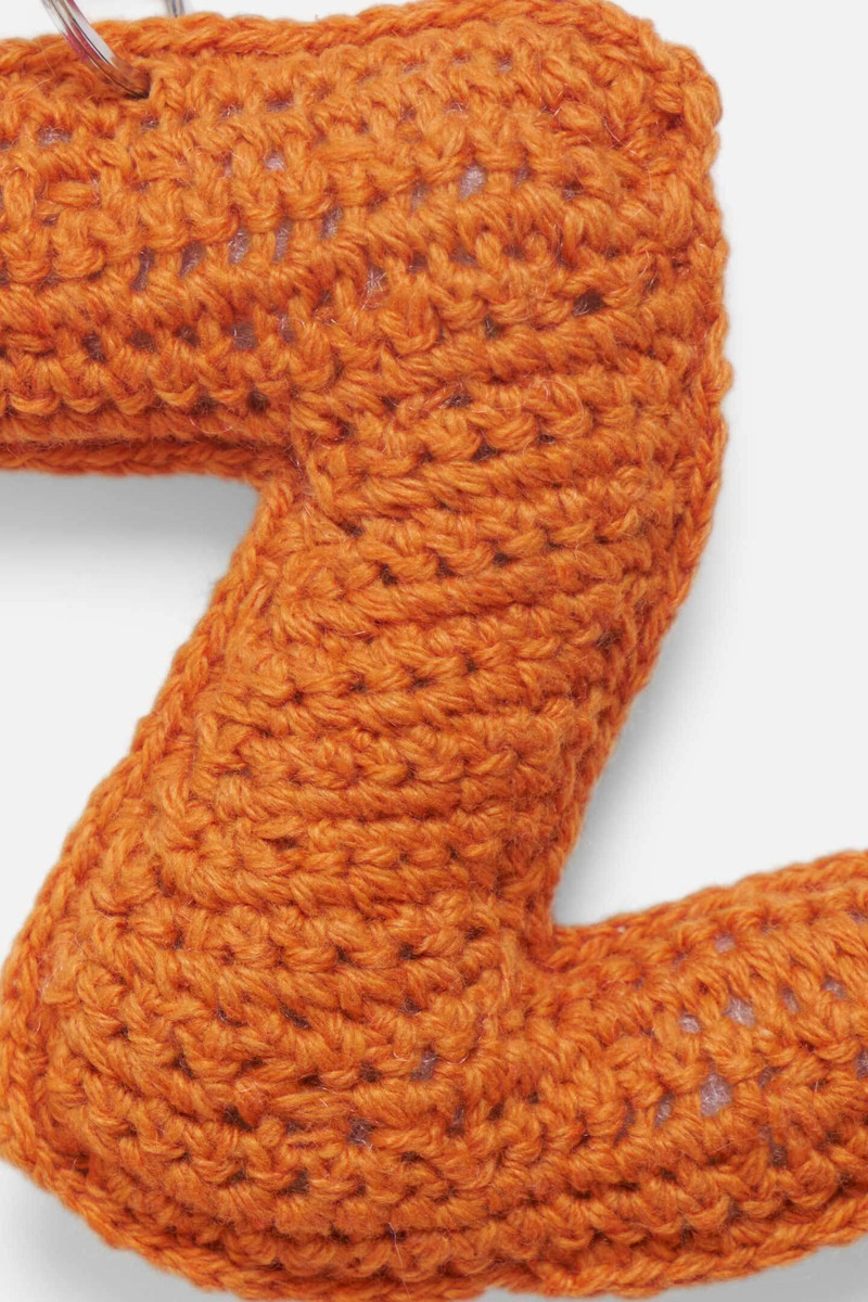 The Elder Statesman CROCHET LETTER KEYCHAIN CHARM outlook
