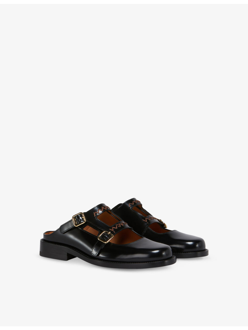 Bambi 3.0 Double-Buckle Leather Loafers - 3