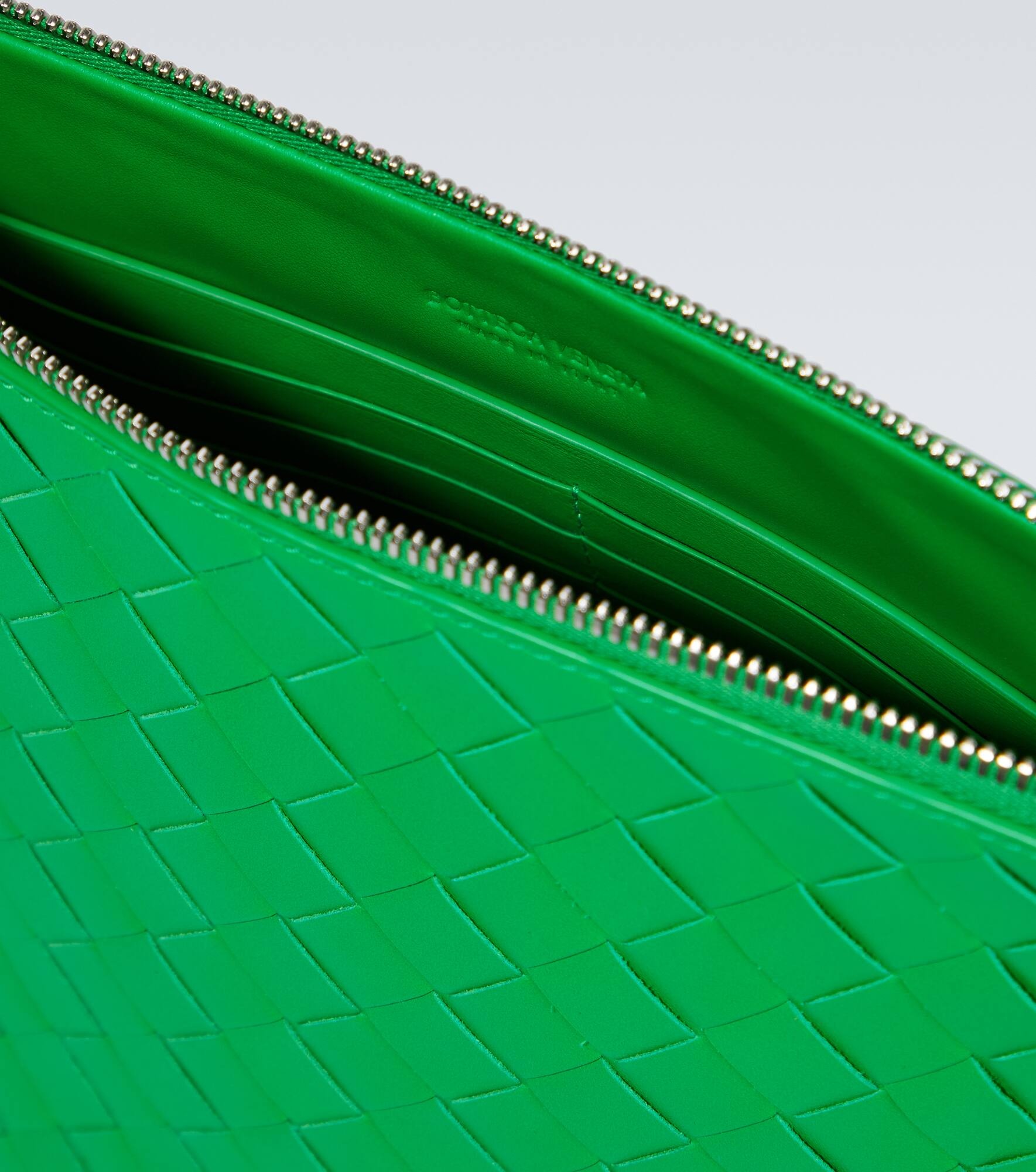 Intrecciato leather document case - 4