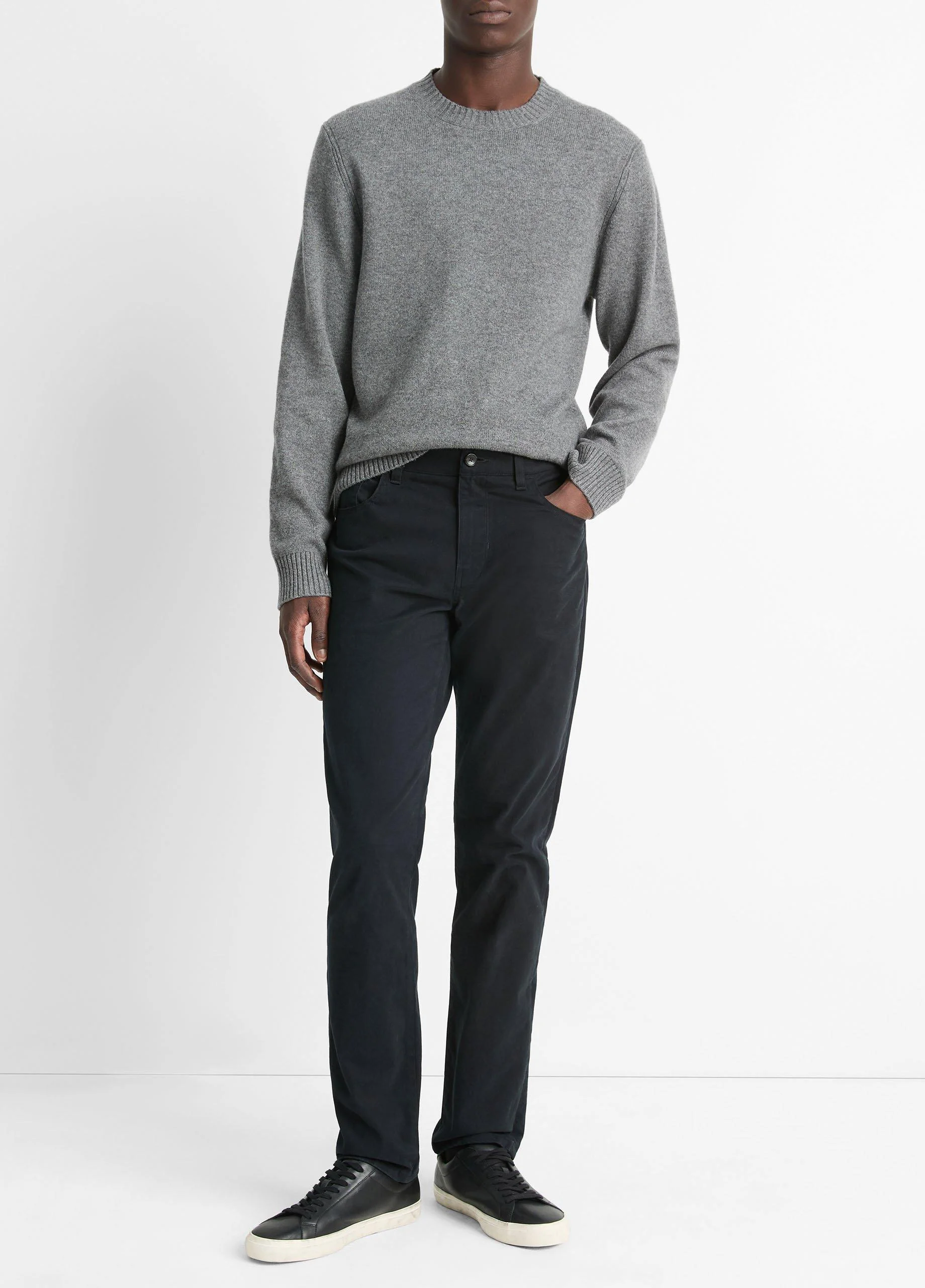 Dylan Slim 5-Pocket Peached Stretch-Cotton Pant - 1