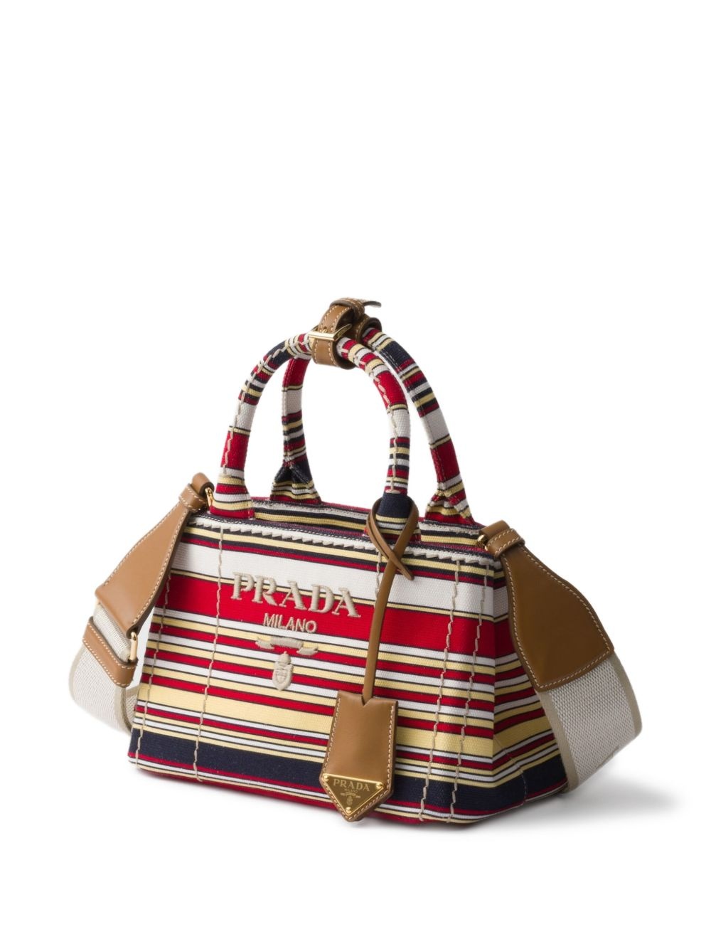 striped canvas mini bag - 5