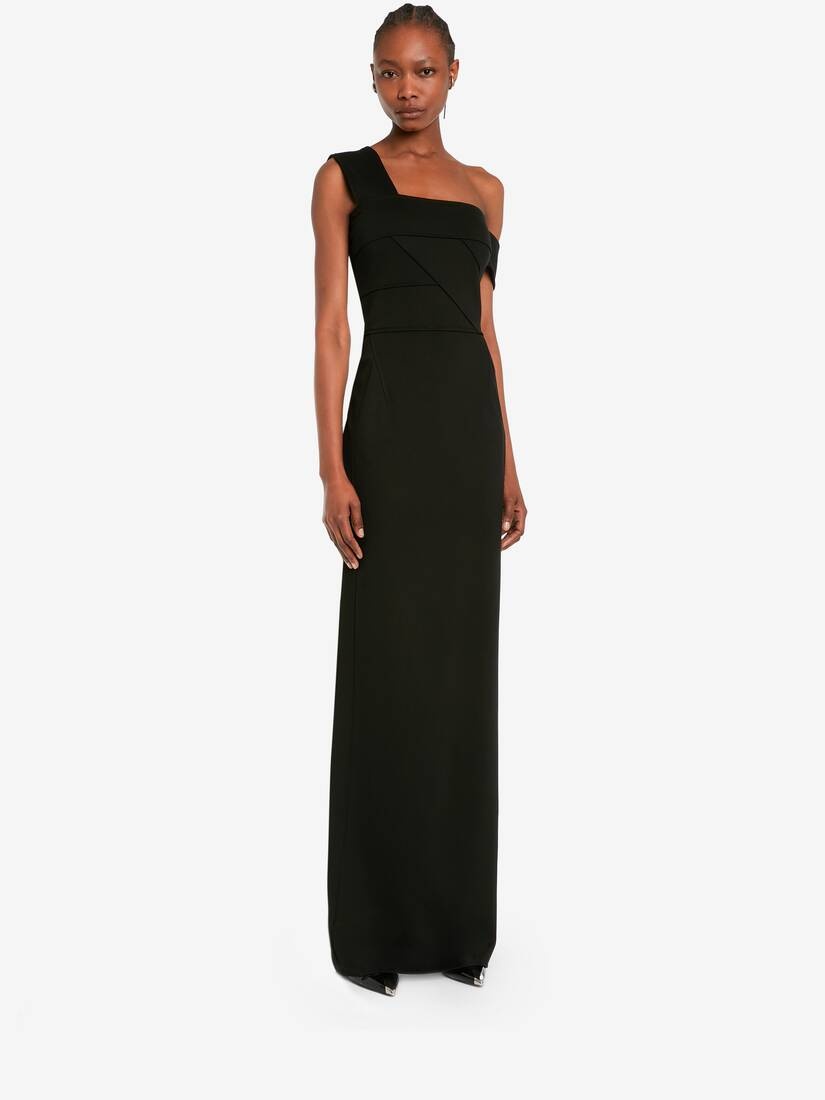 Women's Bandage Maxi Dress in Black - 3