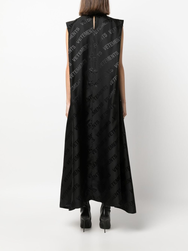 logo-print sleeveless dress 4