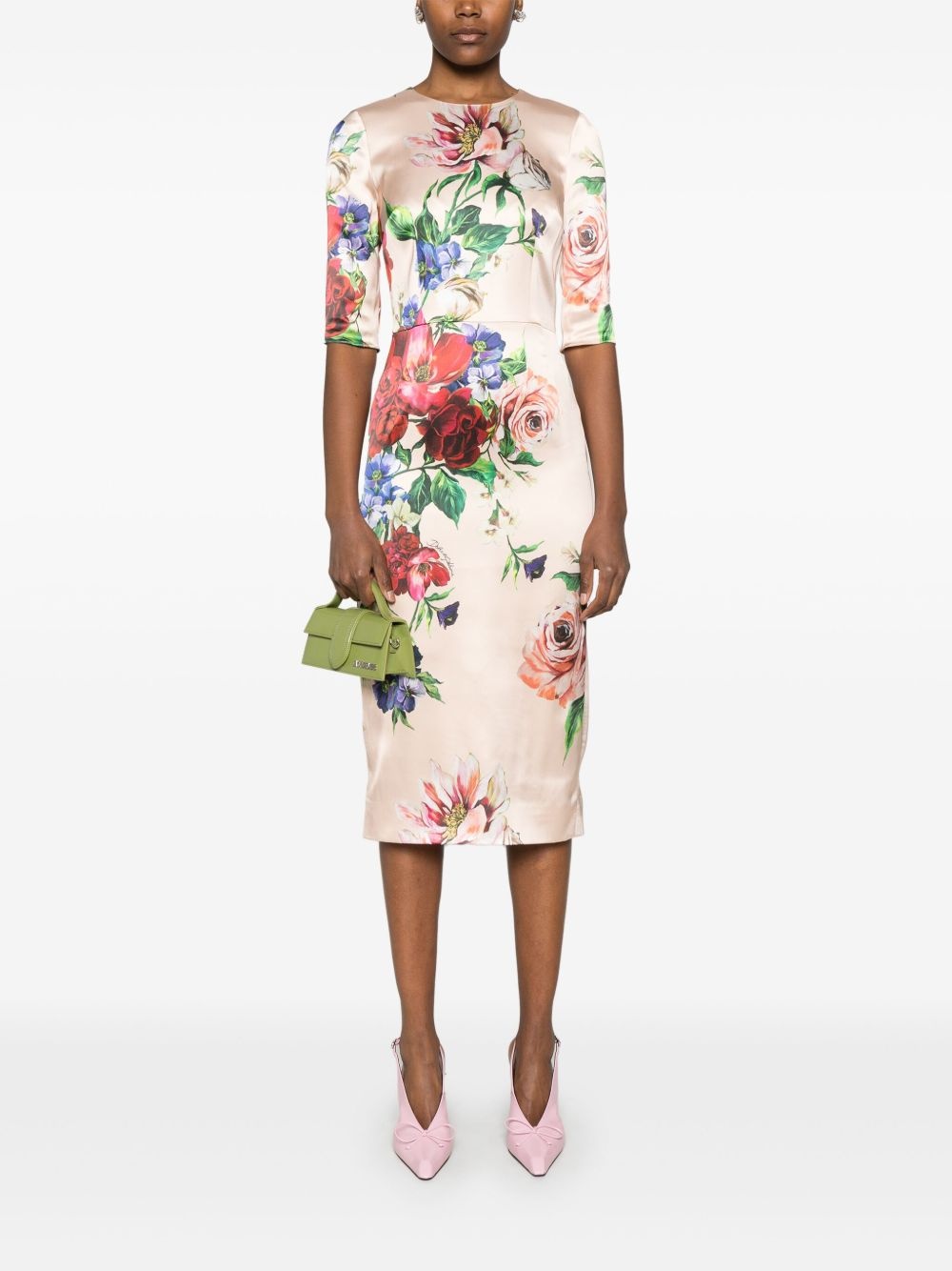 floral-print dress - 2