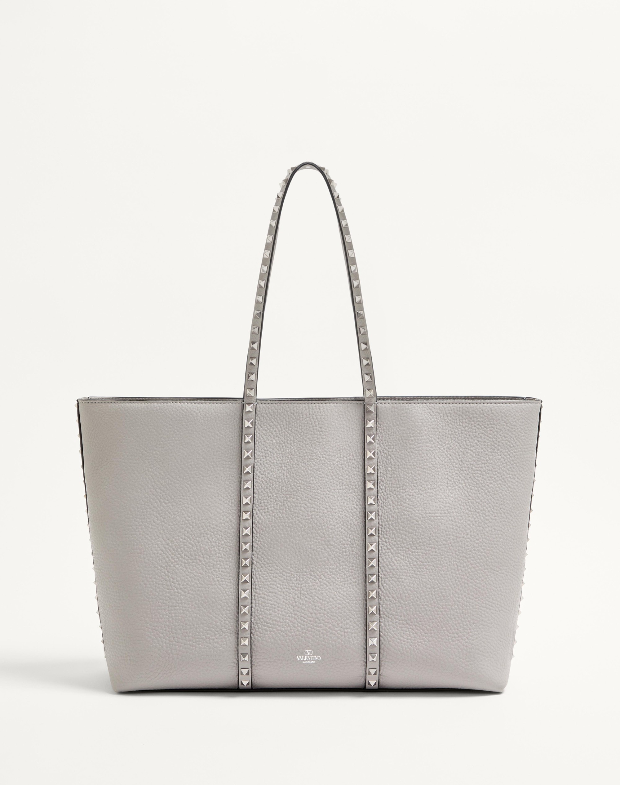 VALENTINO GARAVANI ROCKSTUD SHOPPING BAG IN GRAINY CALFSKIN - 3