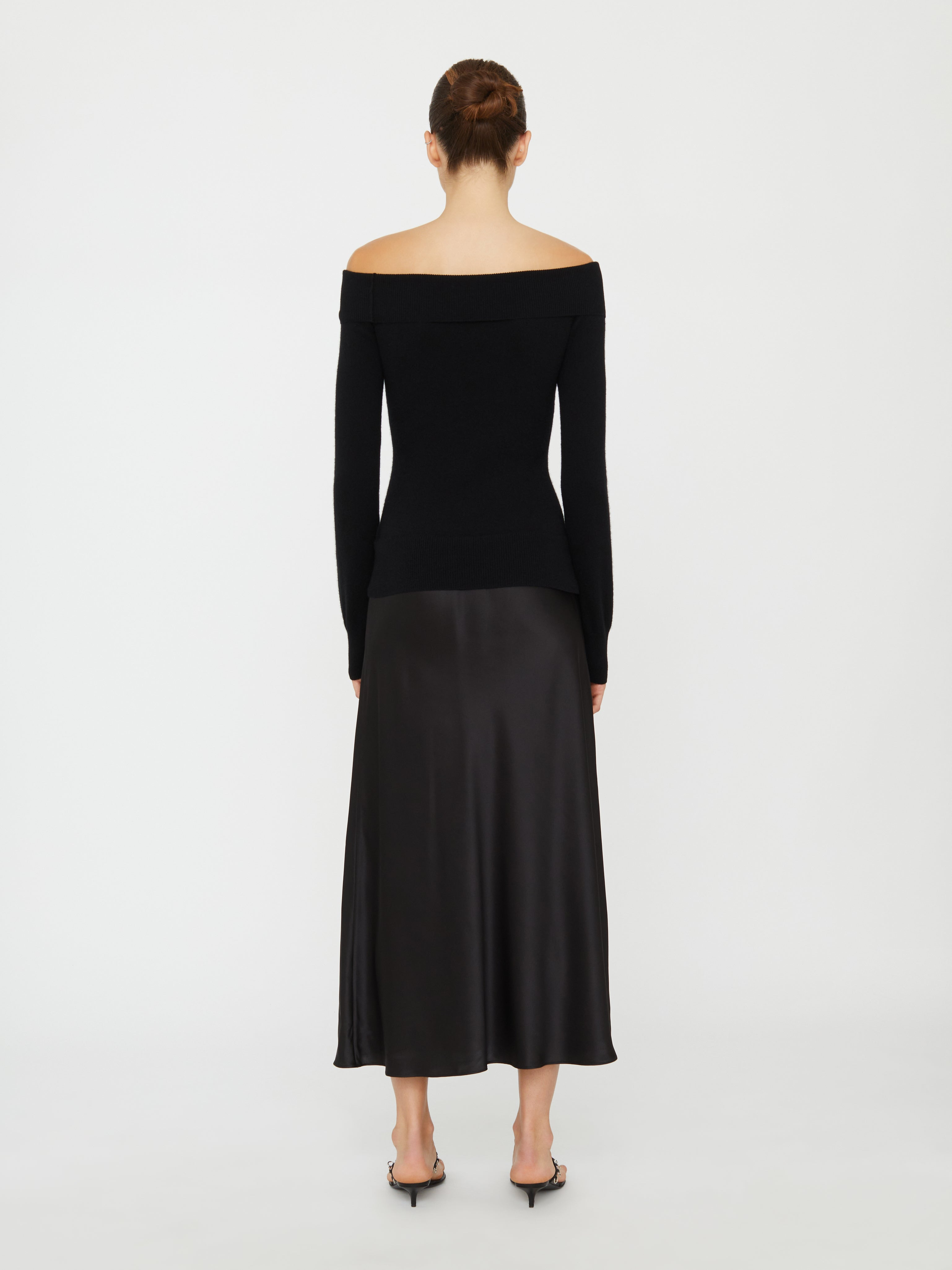 Shoulderless Cashmere Monument Dress - 4