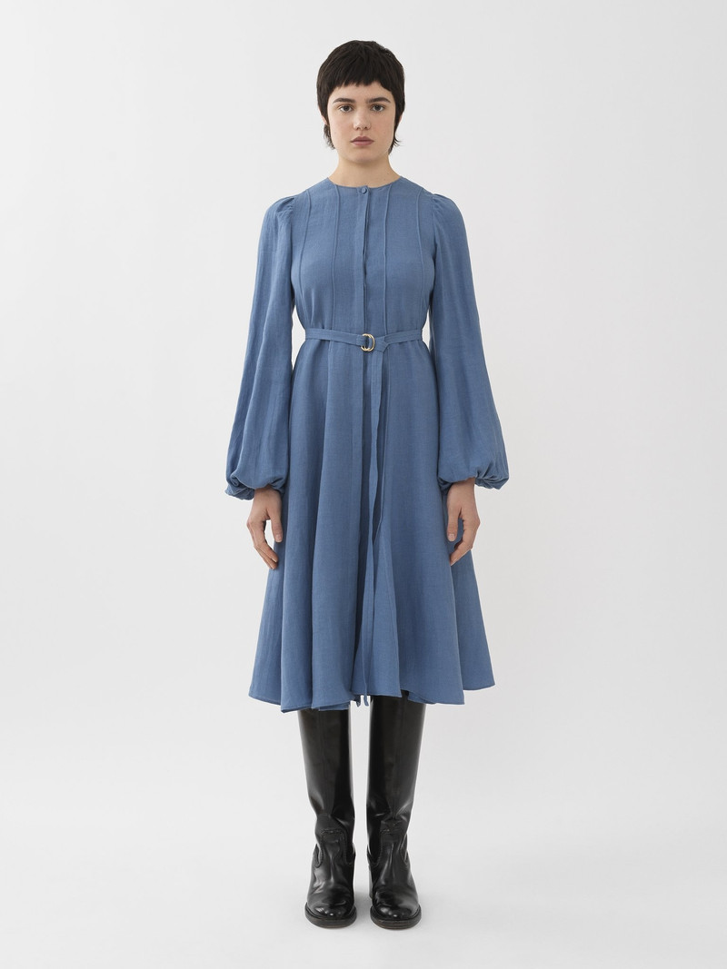 Chloé PLEATED MIDI DRESS outlook