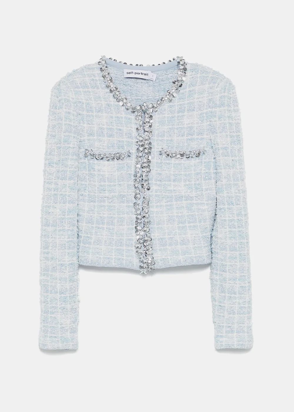 Blue Check Cardigan - 1