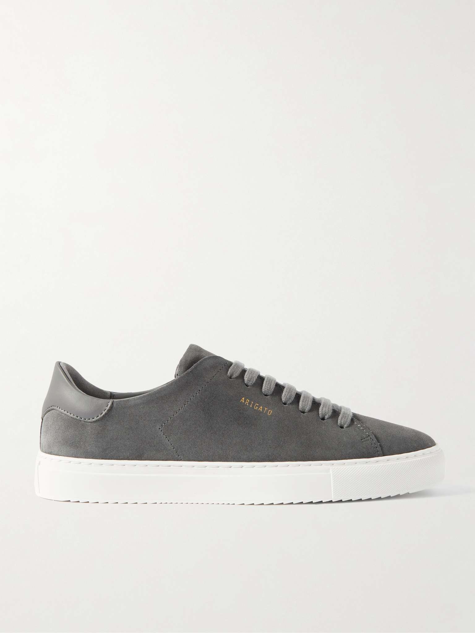 Axel Arigato Clean 90 Leather-Trimmed Suede Sneakers mrporter