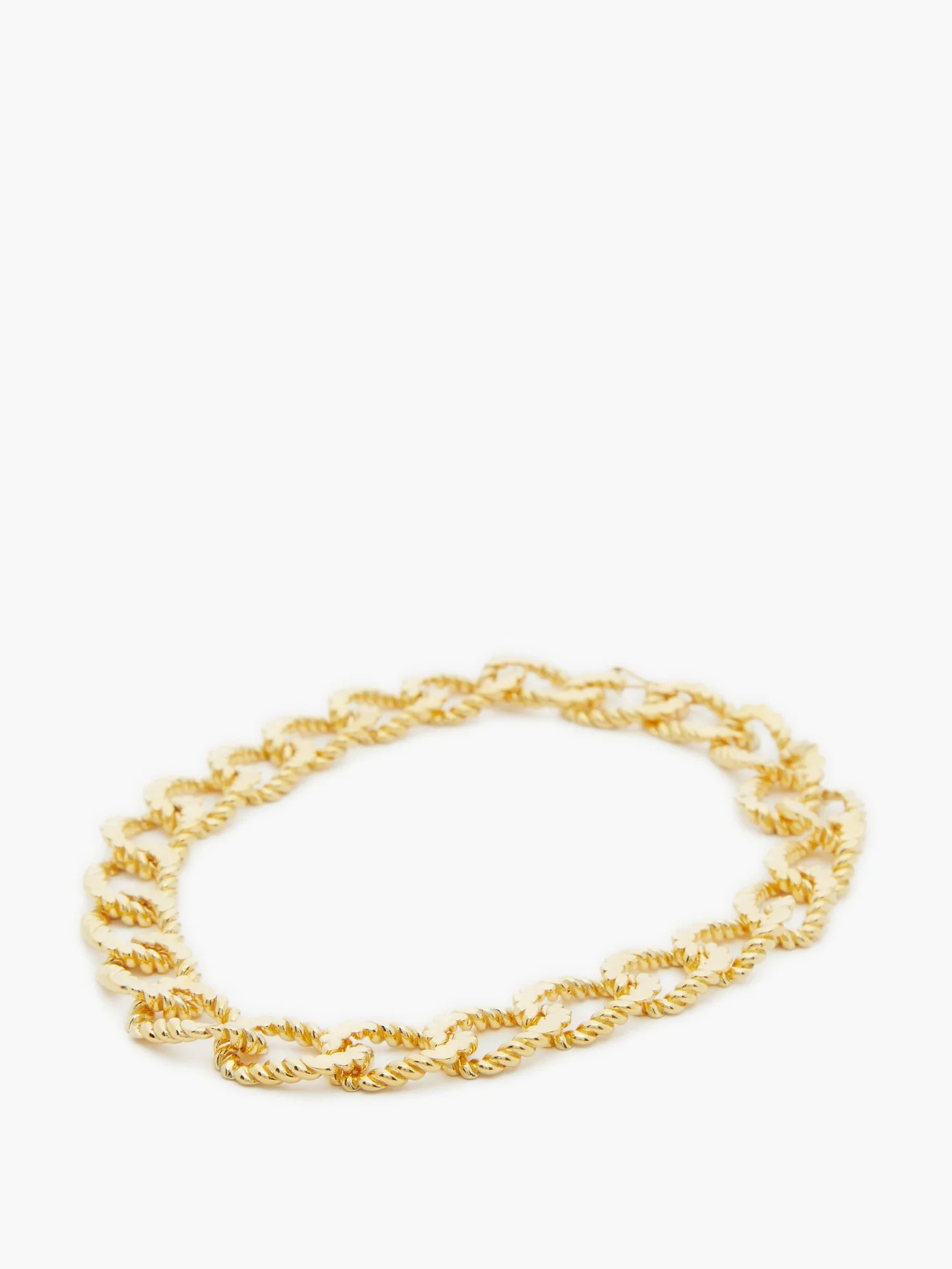 18kt gold-vermeil rope-chain necklace - 5