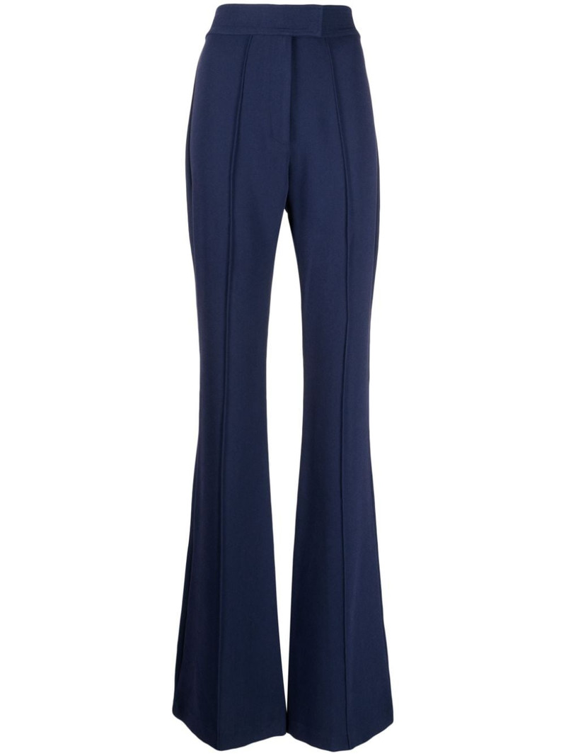 high-waisted flared trousers 1