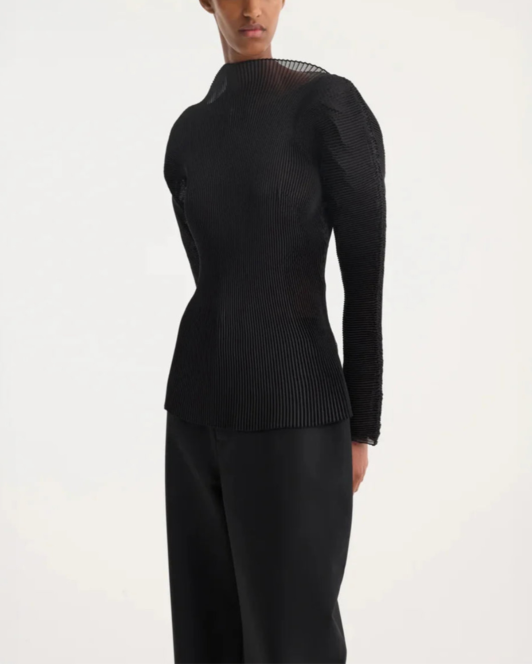 SCULPTURAL PLISSE TOP - 5
