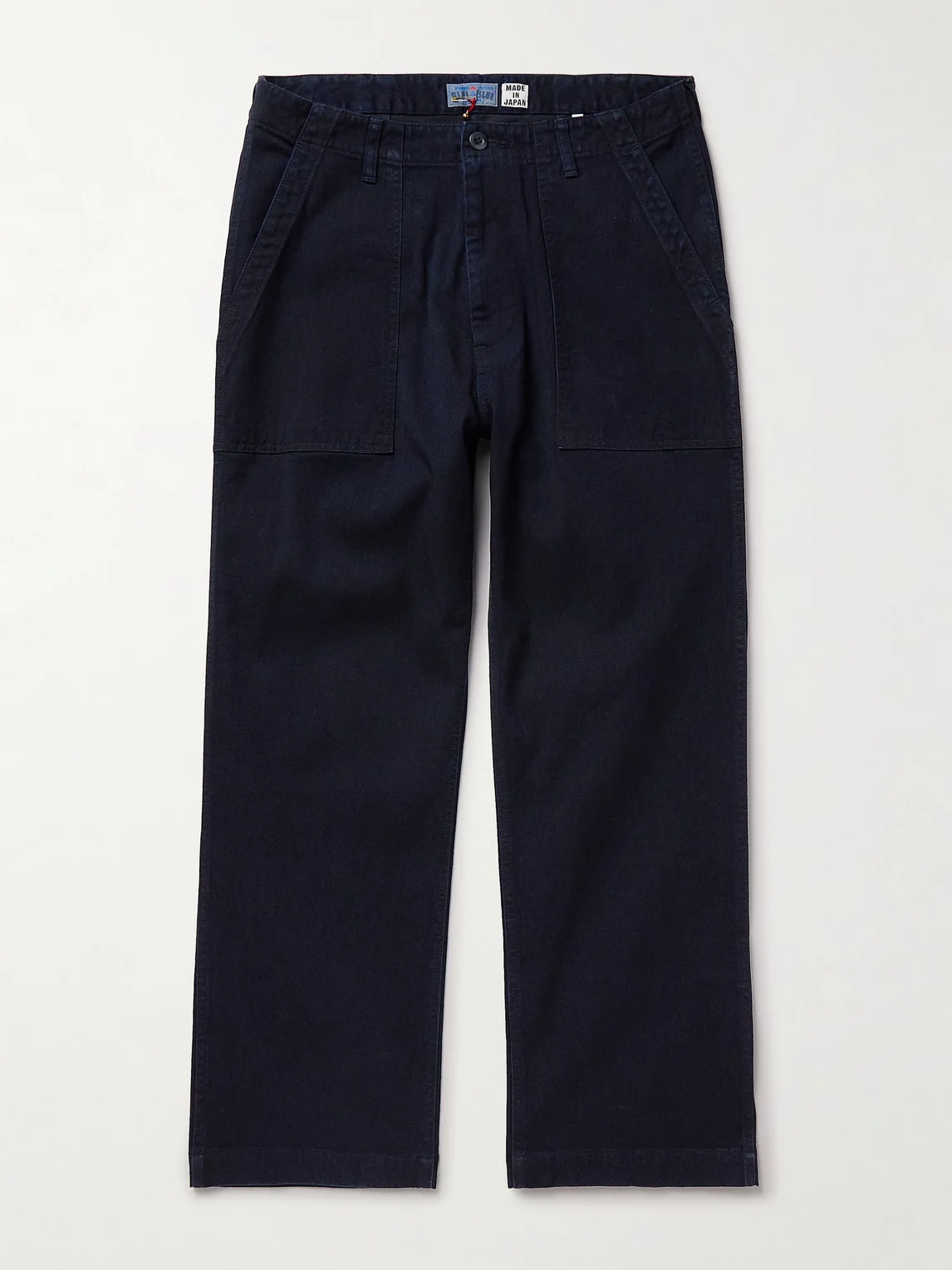 Straight-Leg Indigo-Dyed TENCEL™ Lyocell-Blend Twill Trousers - 1