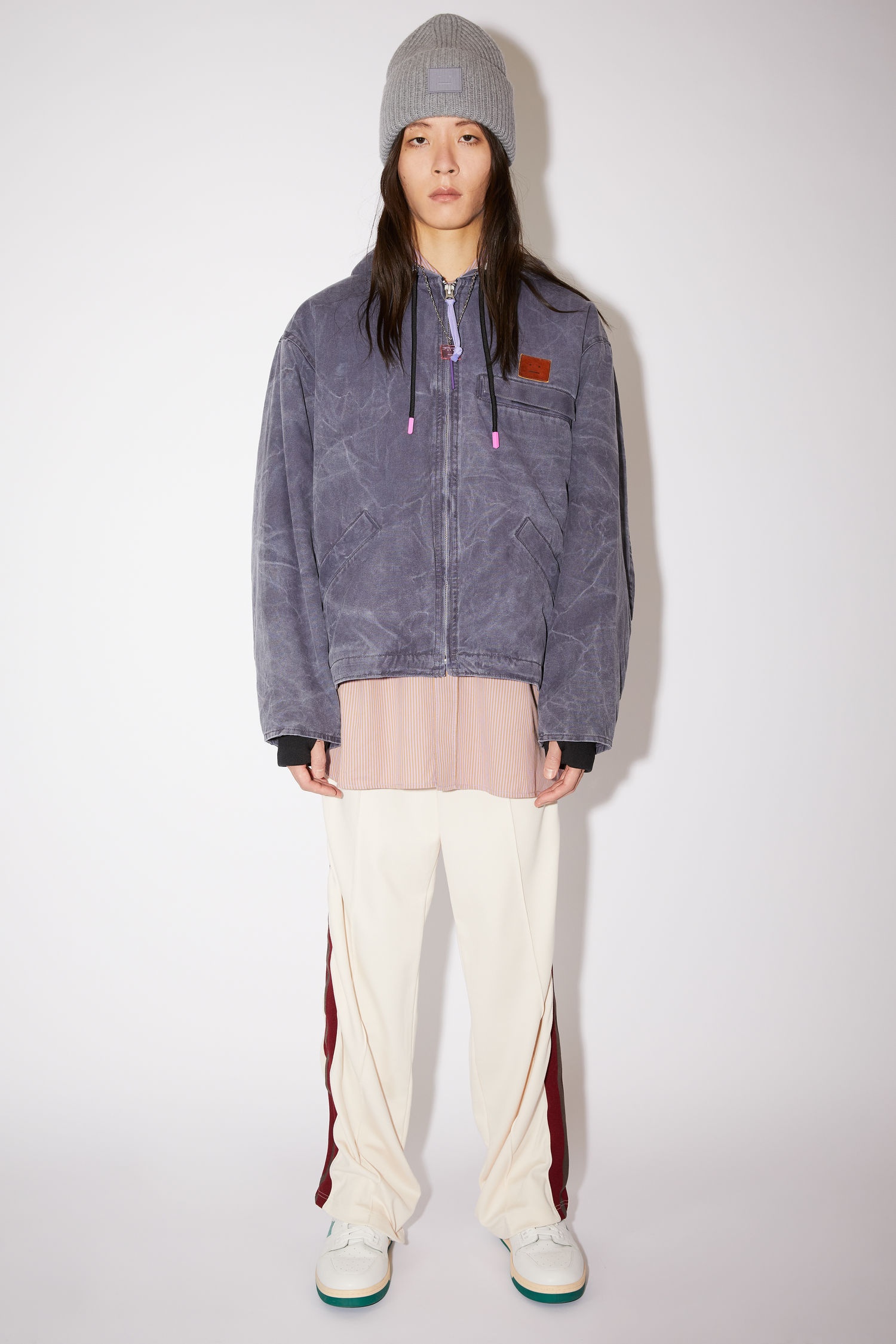 Hooded zipper jacker - Indigo blue - 2