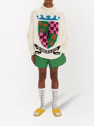 JW Anderson intarsia-logo mock-neck jumper outlook