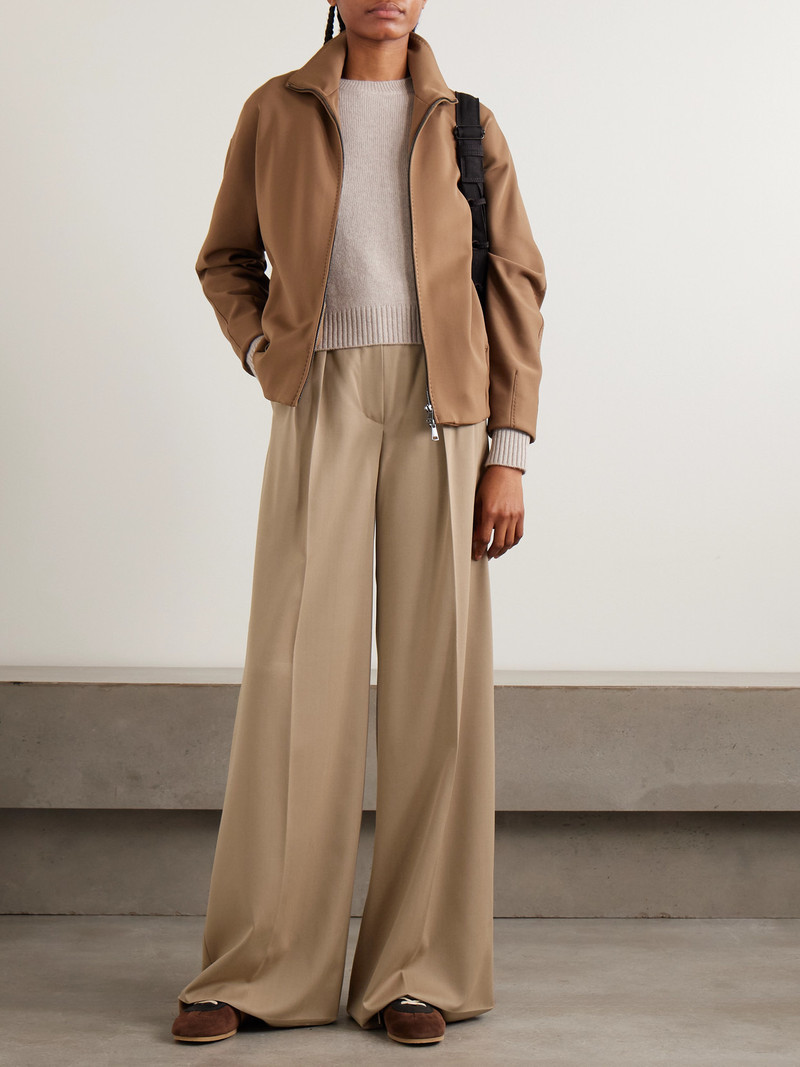Max Mara Quorum Pleated Wool-twill Wide-leg Pants outlook