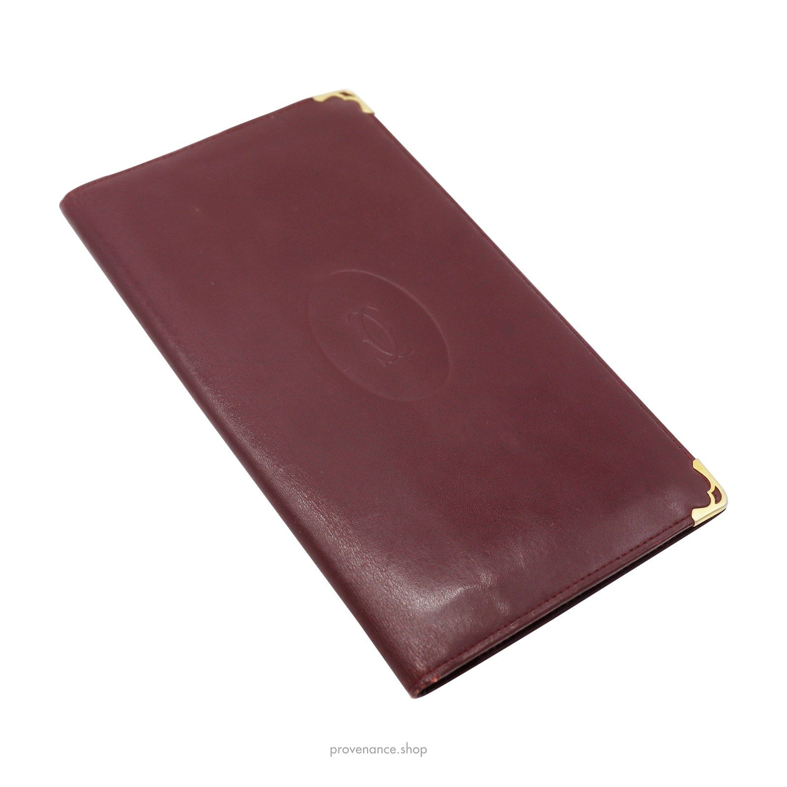Cartier Long Wallet - Burgundy Calfskin Leather - 6