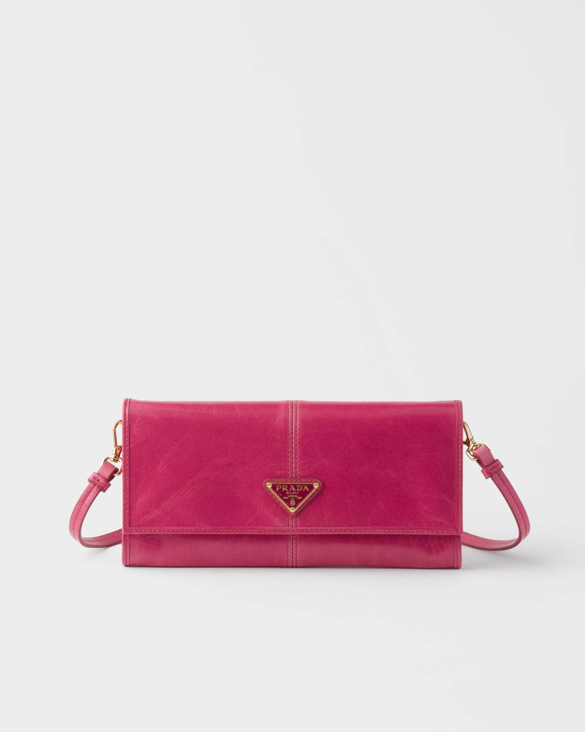 Leather wallet with shoulder strap - 1