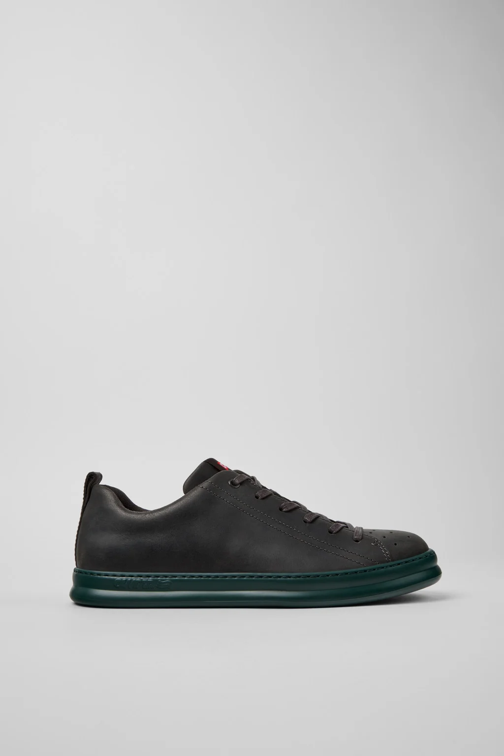 Gray Nubuck Sneakers for Men. - 1