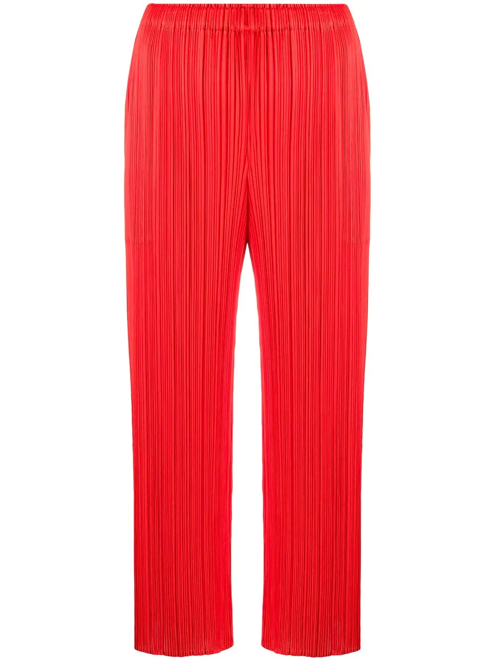 cropped pleated trousers - 1