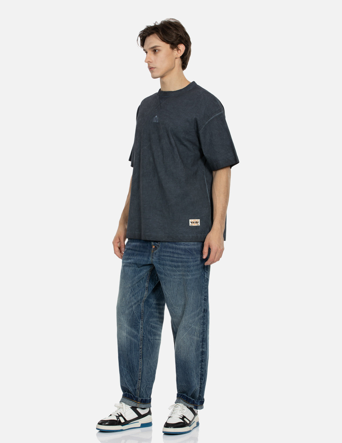 GODHEAD EMBROIDERY AND KAMON PRINT LOOSE FIT T-SHIRT - 4