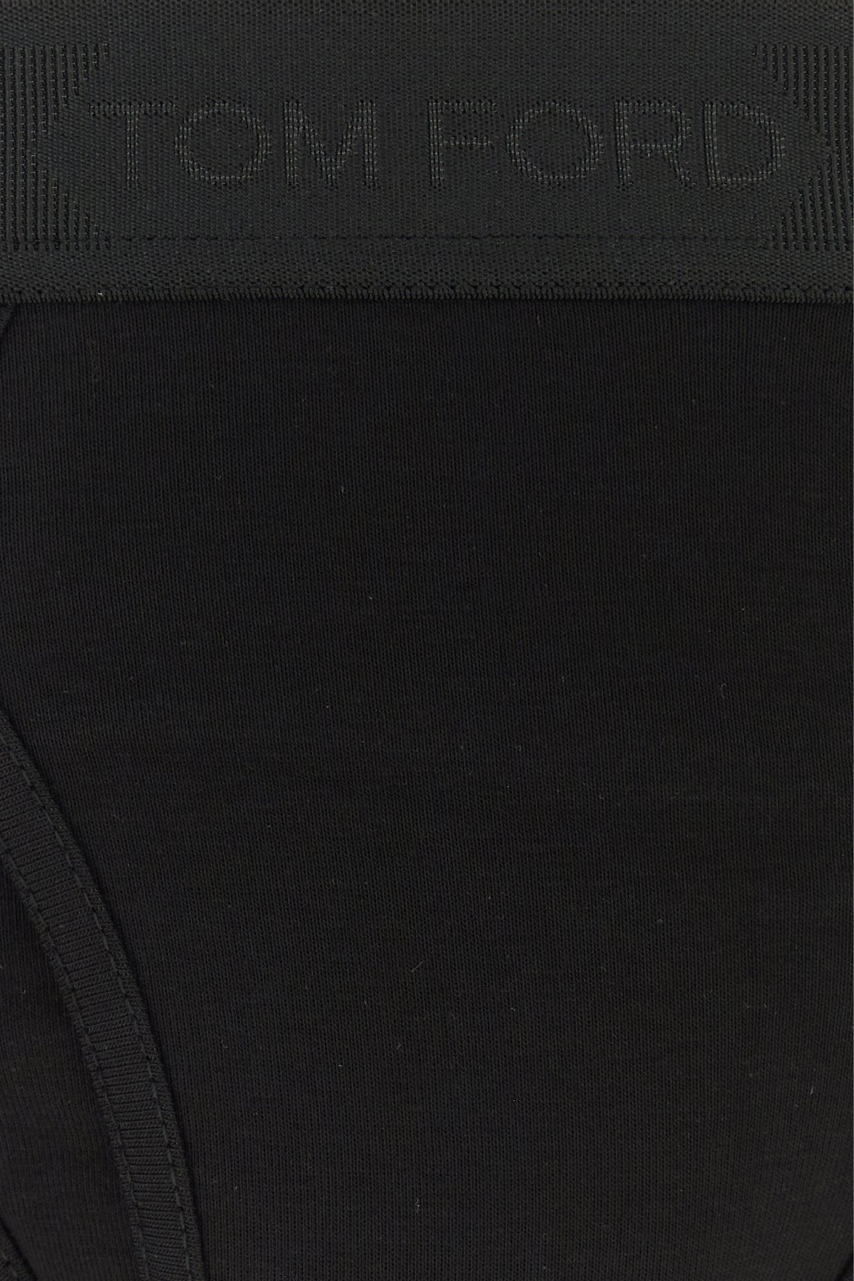 Black stretch cotton slip - 3
