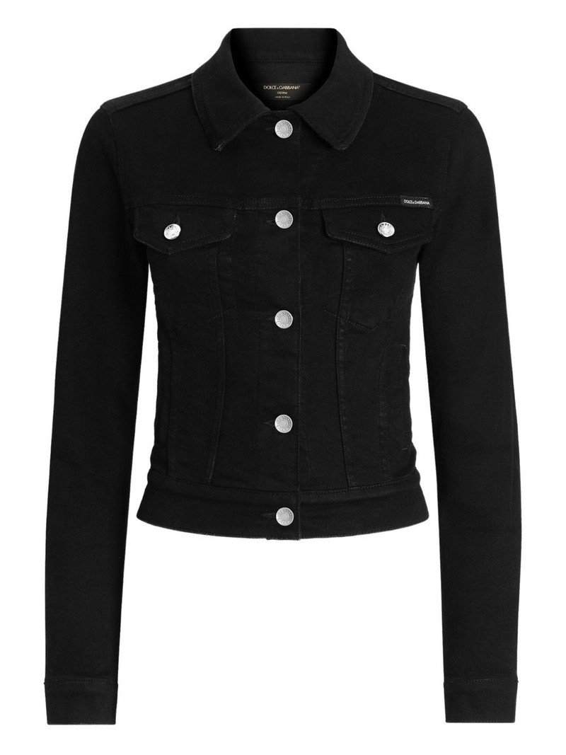 buttoned denim jacket 1