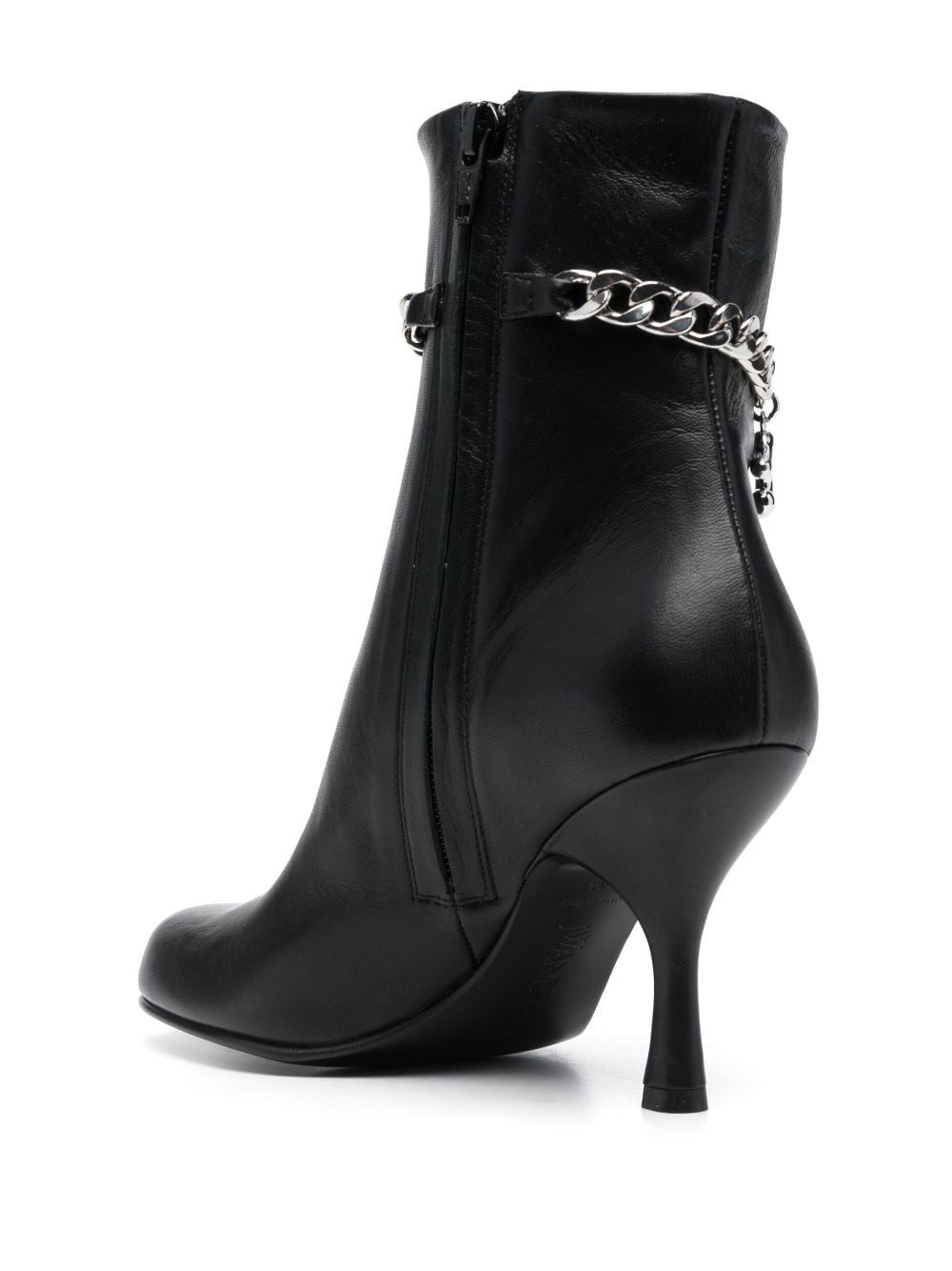 80mm logo-embellished leather boots - 3