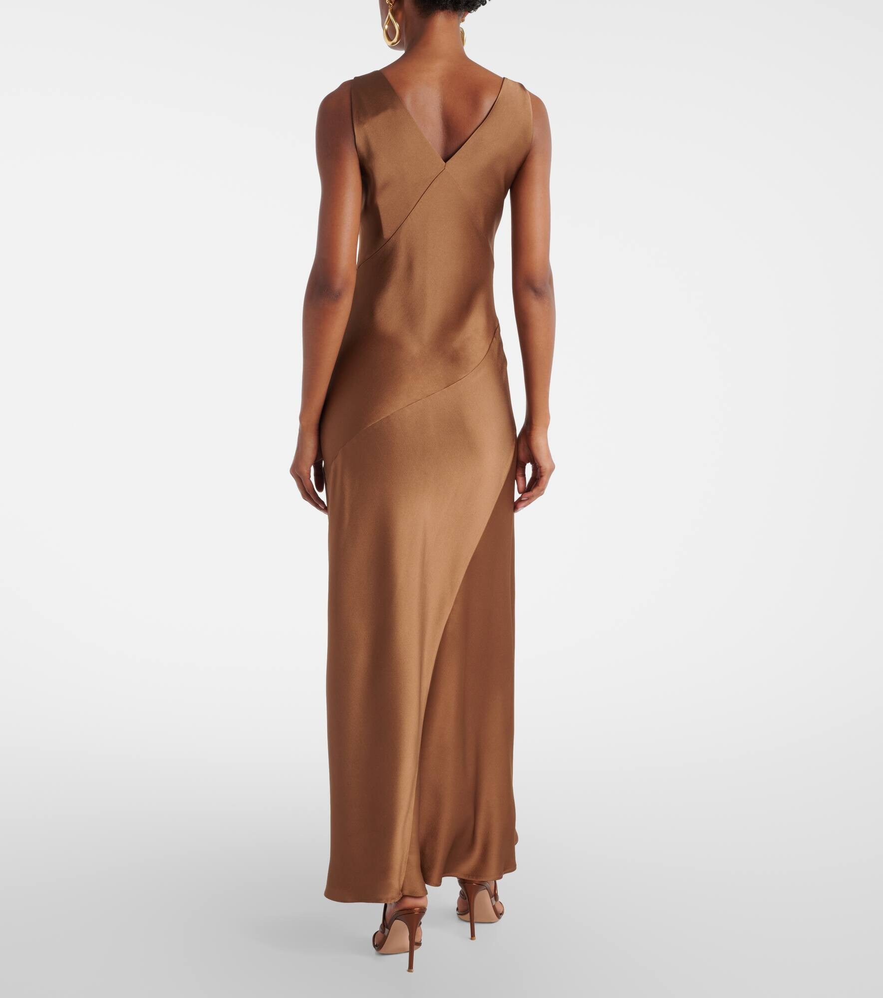 Pilly satin maxi dress - 3