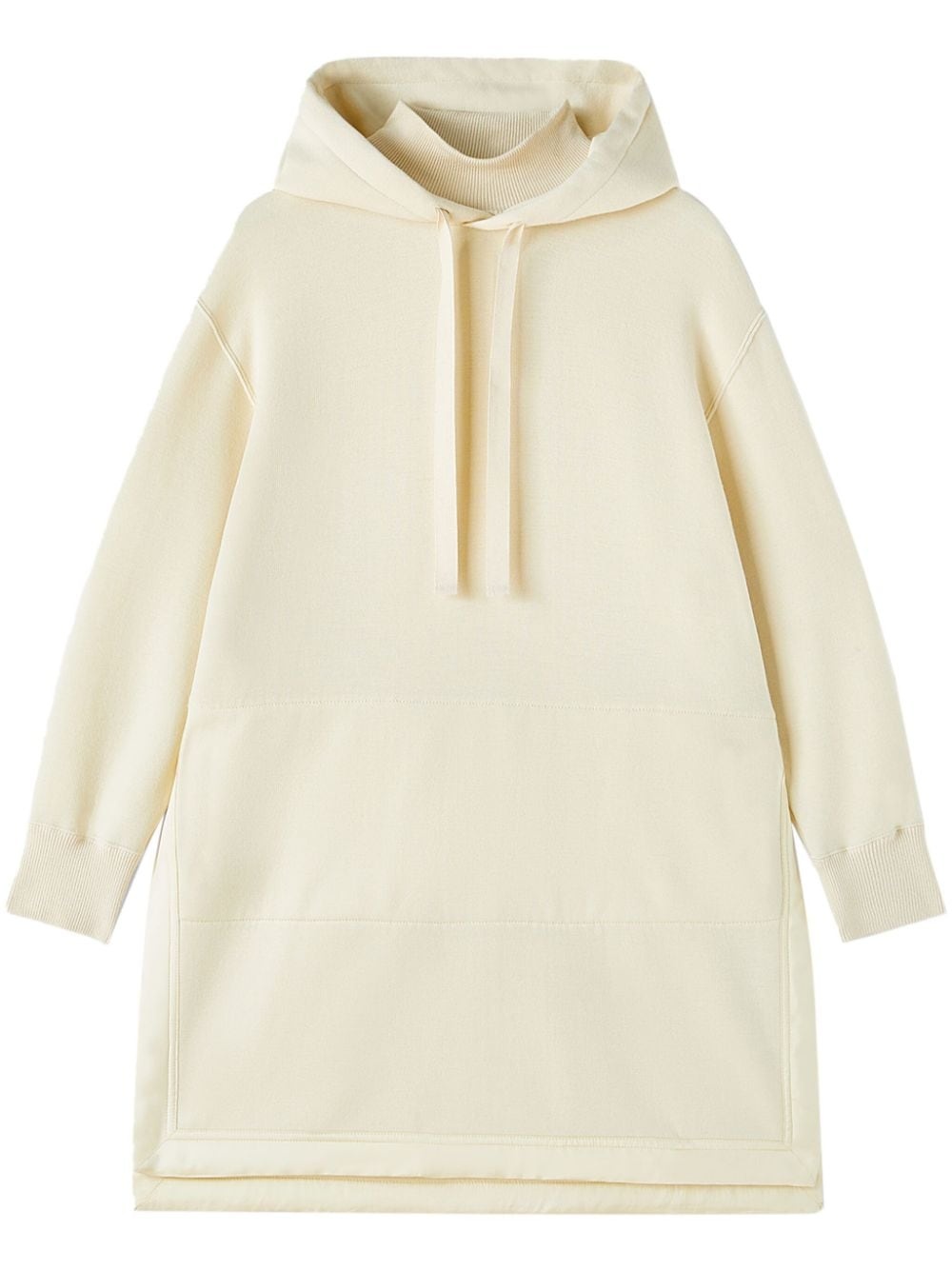 side-slits knitted hoodie - 1