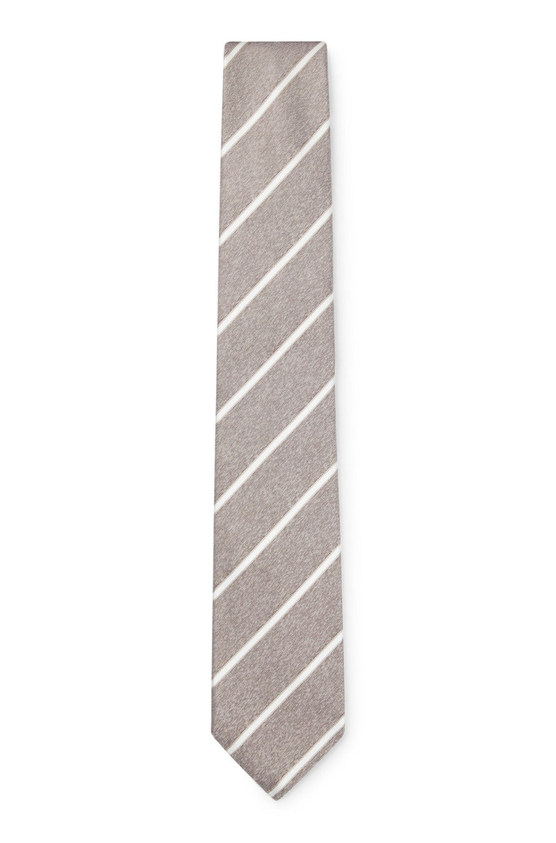 STRIPED TIE IN ITALIAN-MADE SILK 1