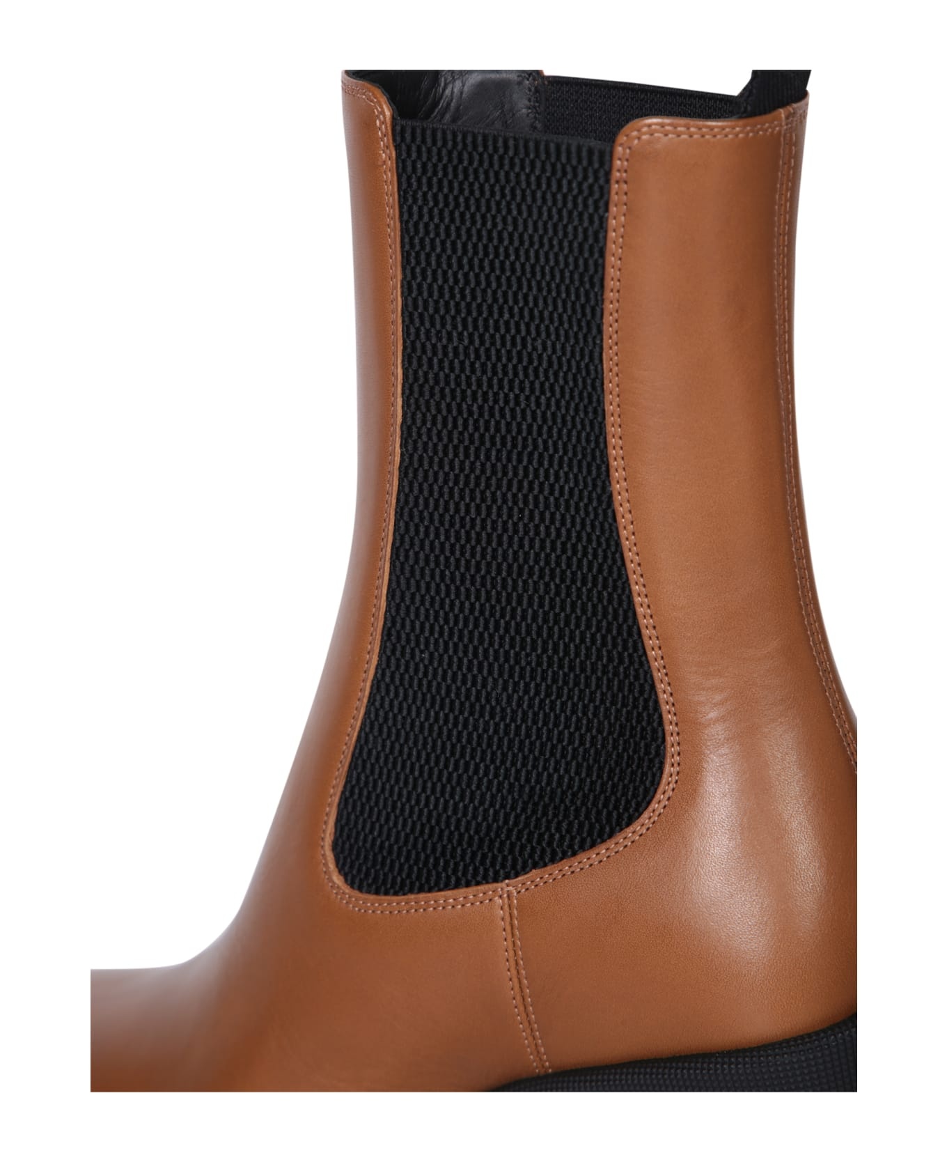 Brown Leather Chelsea Boots - 4