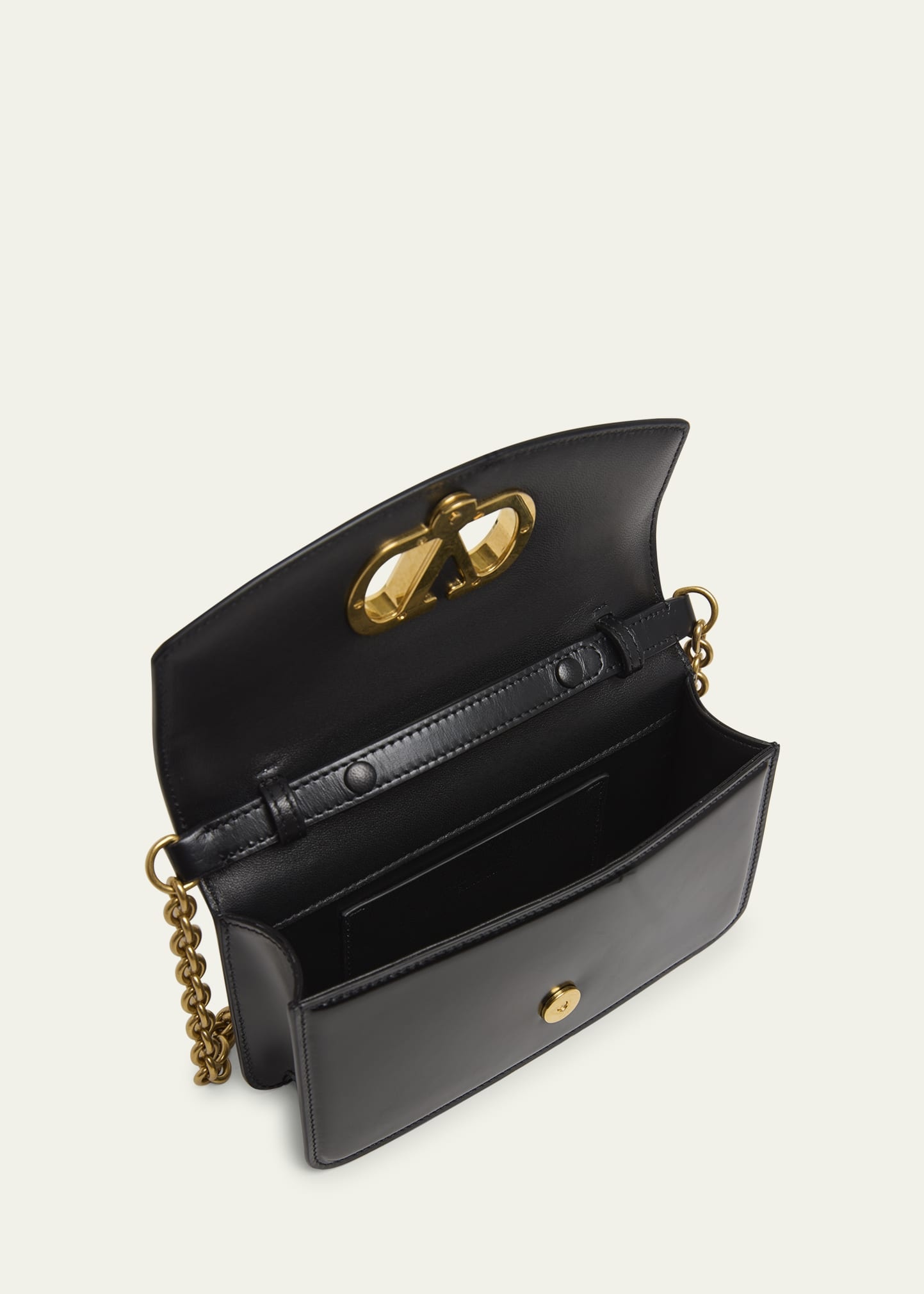 Vain Small VLOGO Leather Clutch Bag - 4