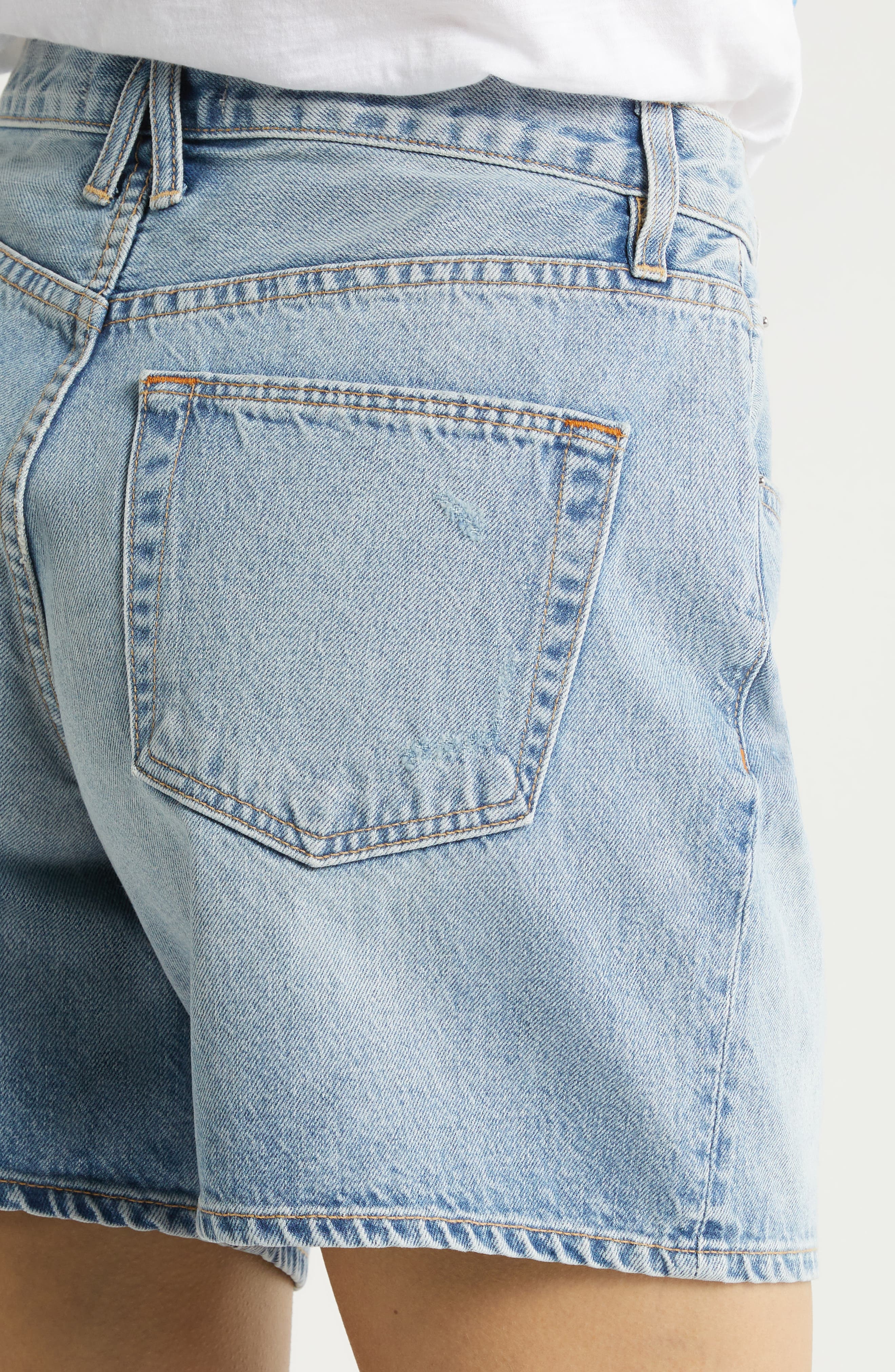 SLVRLAKE Walker Denim Bermuda Shorts in Heartache at Nordstrom - 4