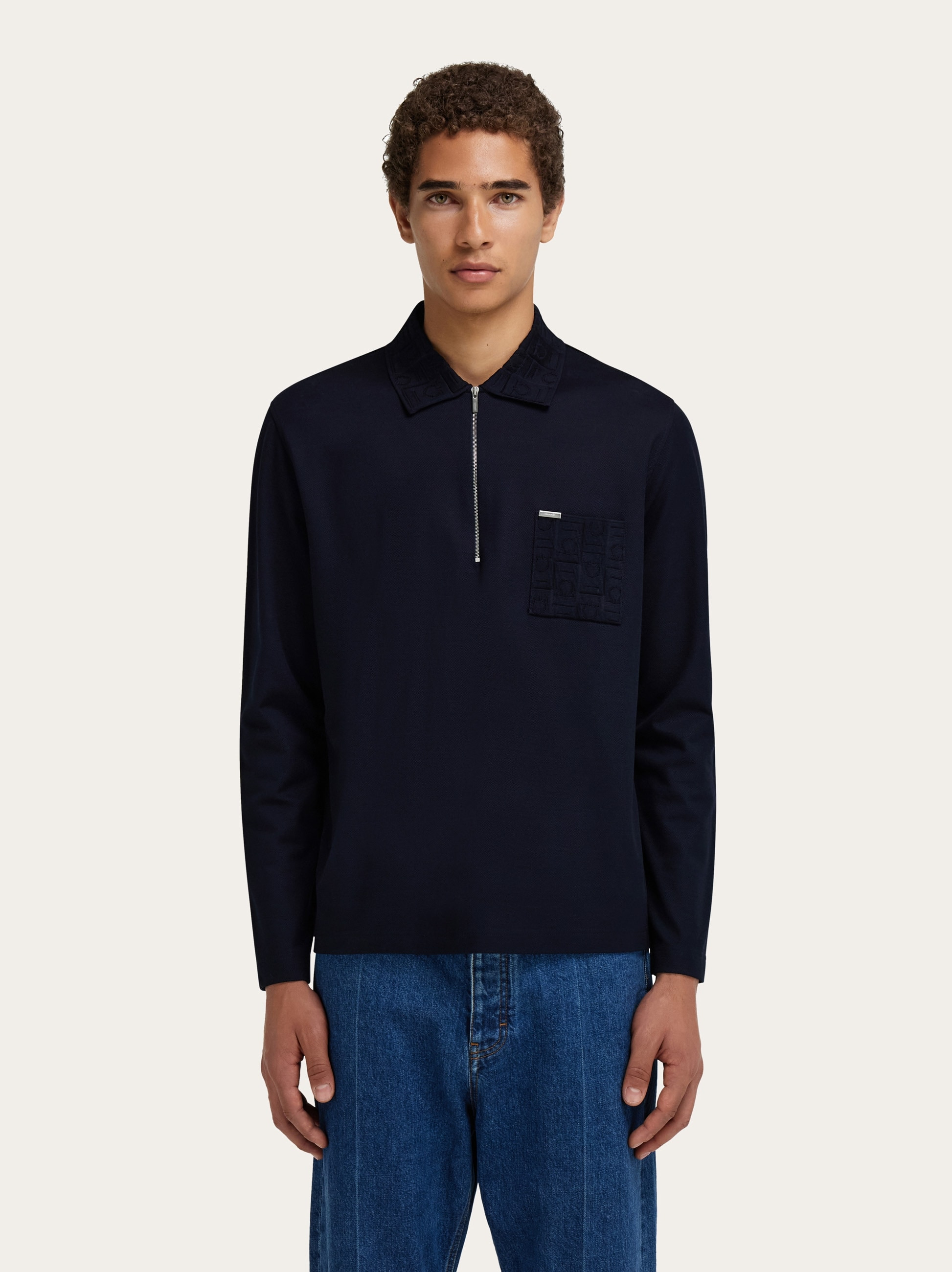 Long sleeved polo shirt - 2