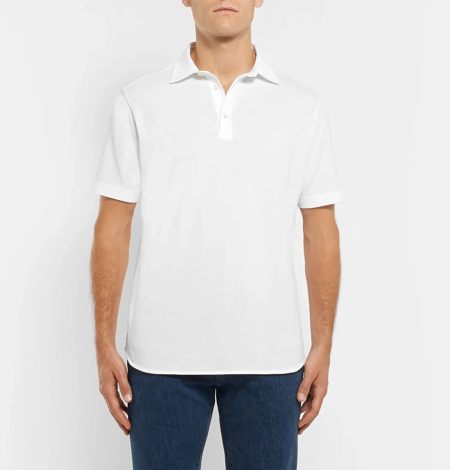 Cotton-Piqué Polo Shirt - 16