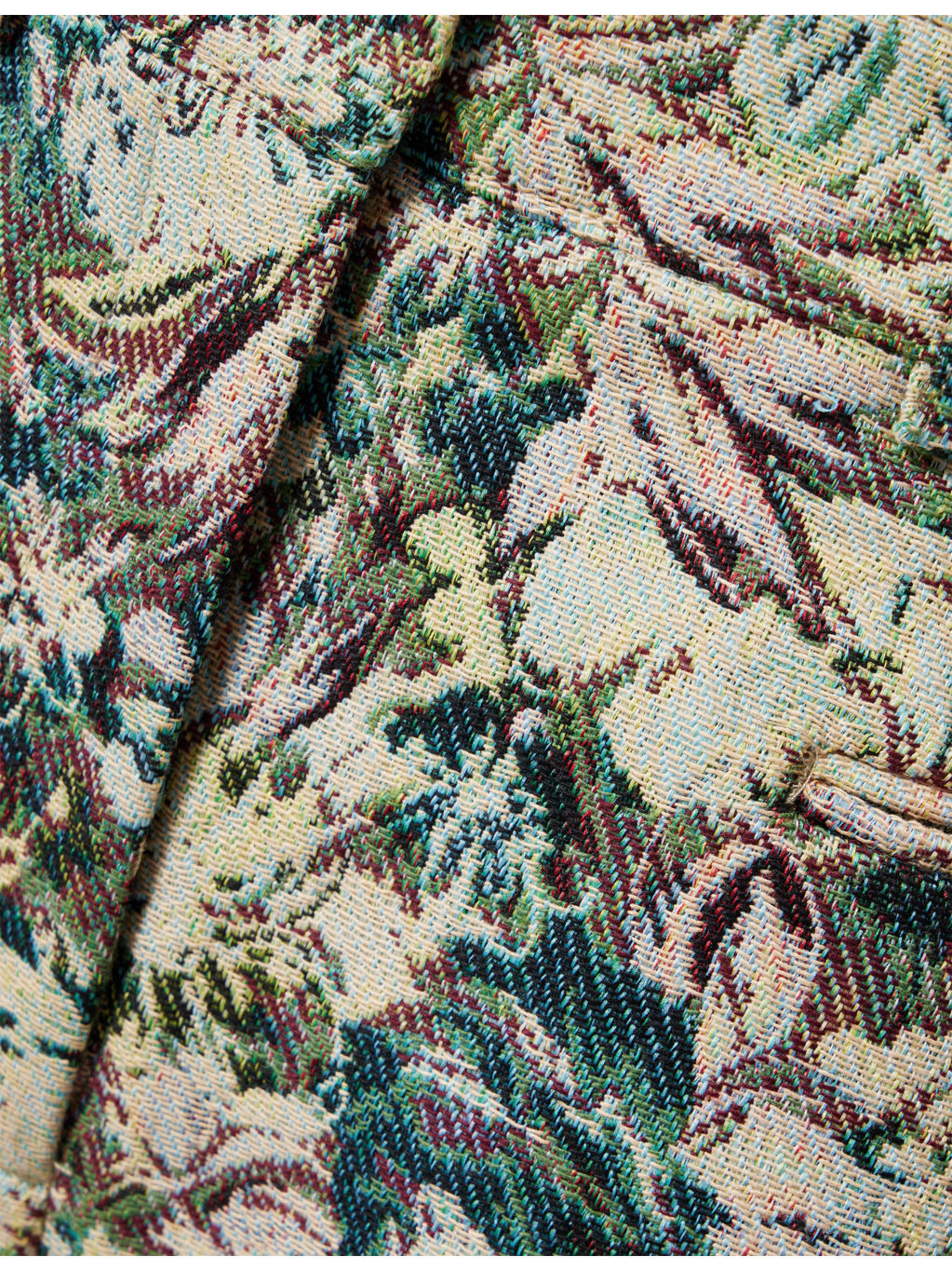 Tapestry Jacquard Wide-Leg Woven Trousers - 6