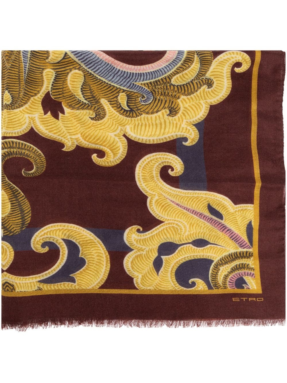 paisley-pattern scarf - 1