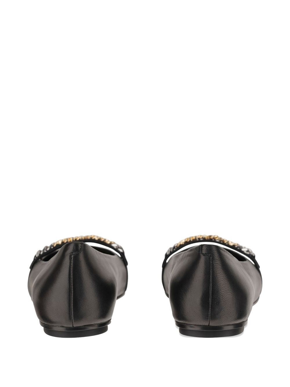 chain-embellished ballet flats - 3