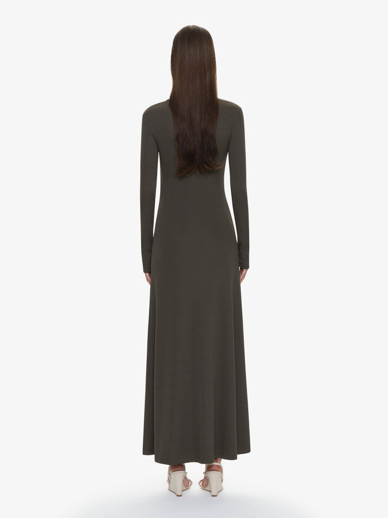 Droplet Crystal Loophole Long Sleeve Dress 4