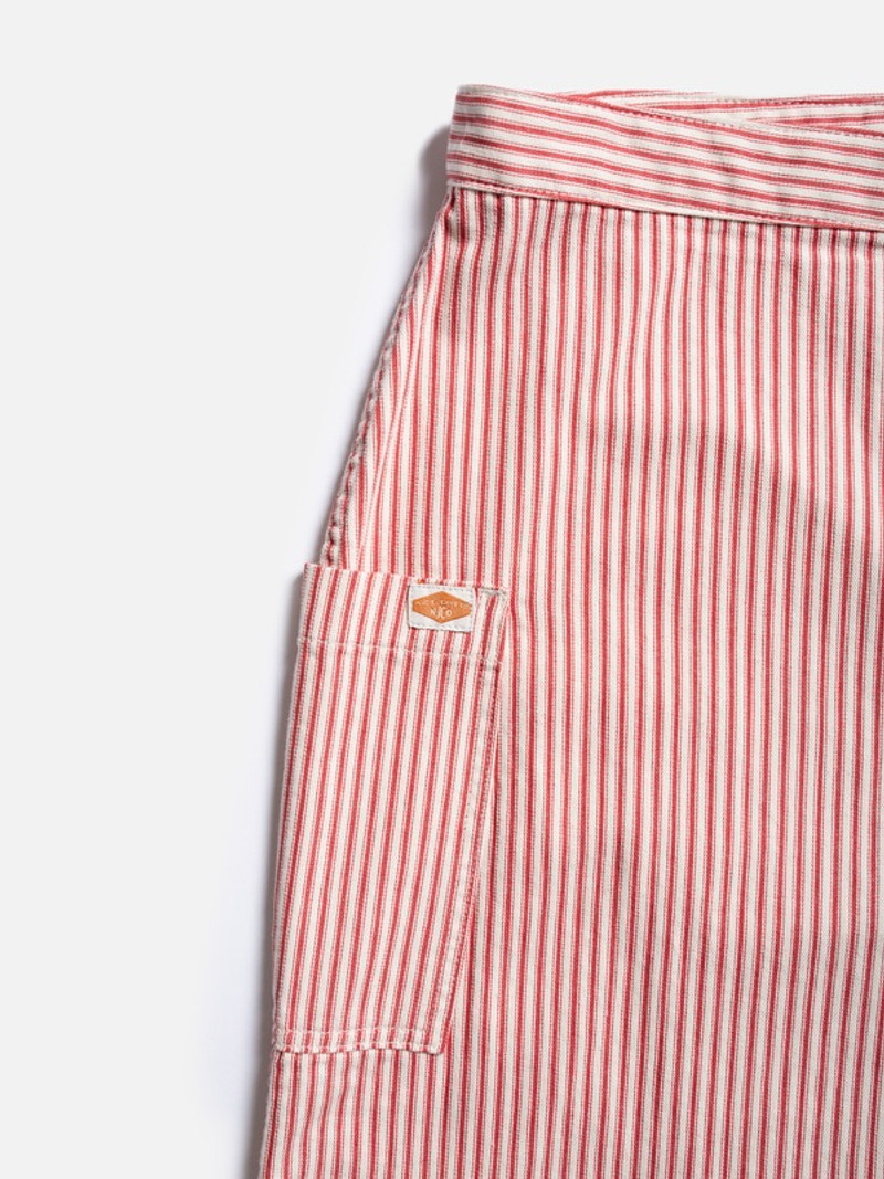 Irma Striped Denim Skirt Red/White 7