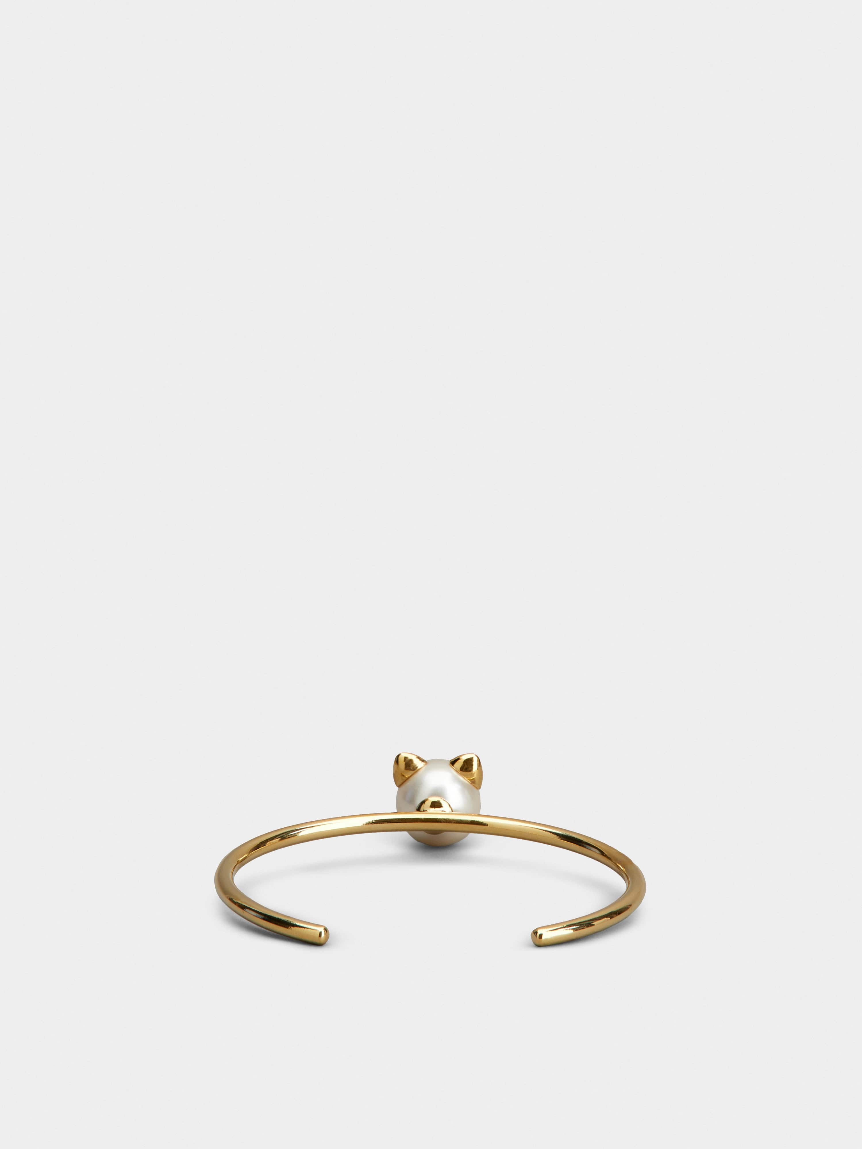 Pearl Cat Bracelet in Metal - 4