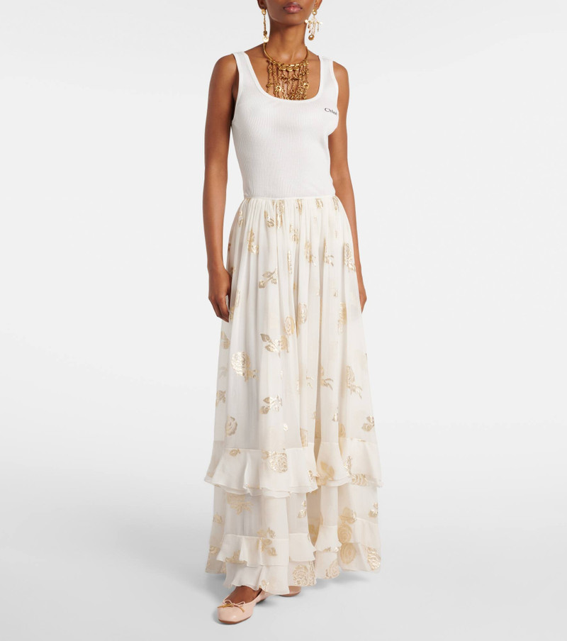 Chloé Ribbed-knit cotton tank top outlook