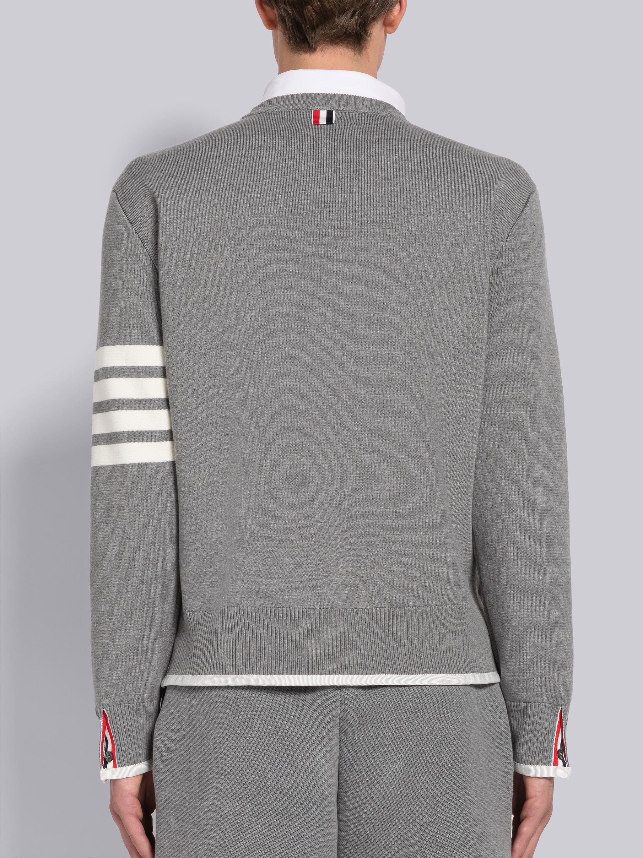 MILANO STITCH TIPPING 4-BAR BOXY CREW NECK PULLOVER - 3