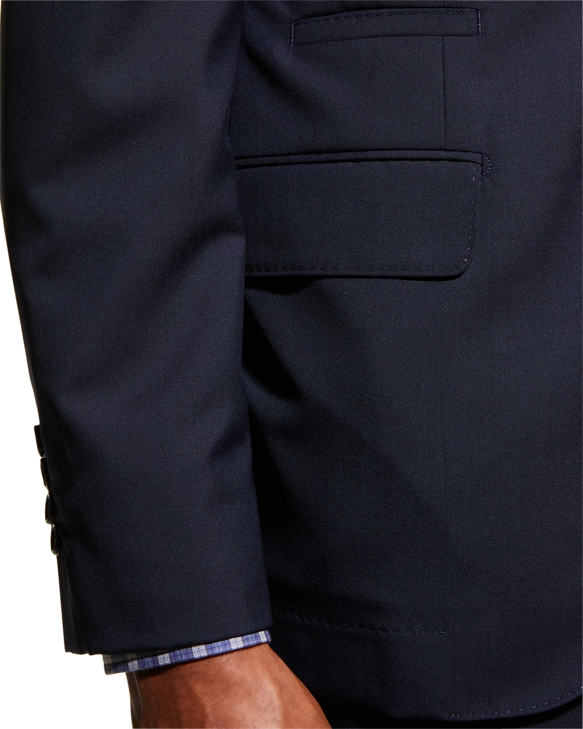 Men's Wool Three-Button Two-Piece Suit - 7