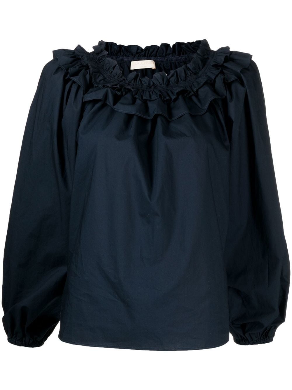 Olga ruffled cotton blouse - 1