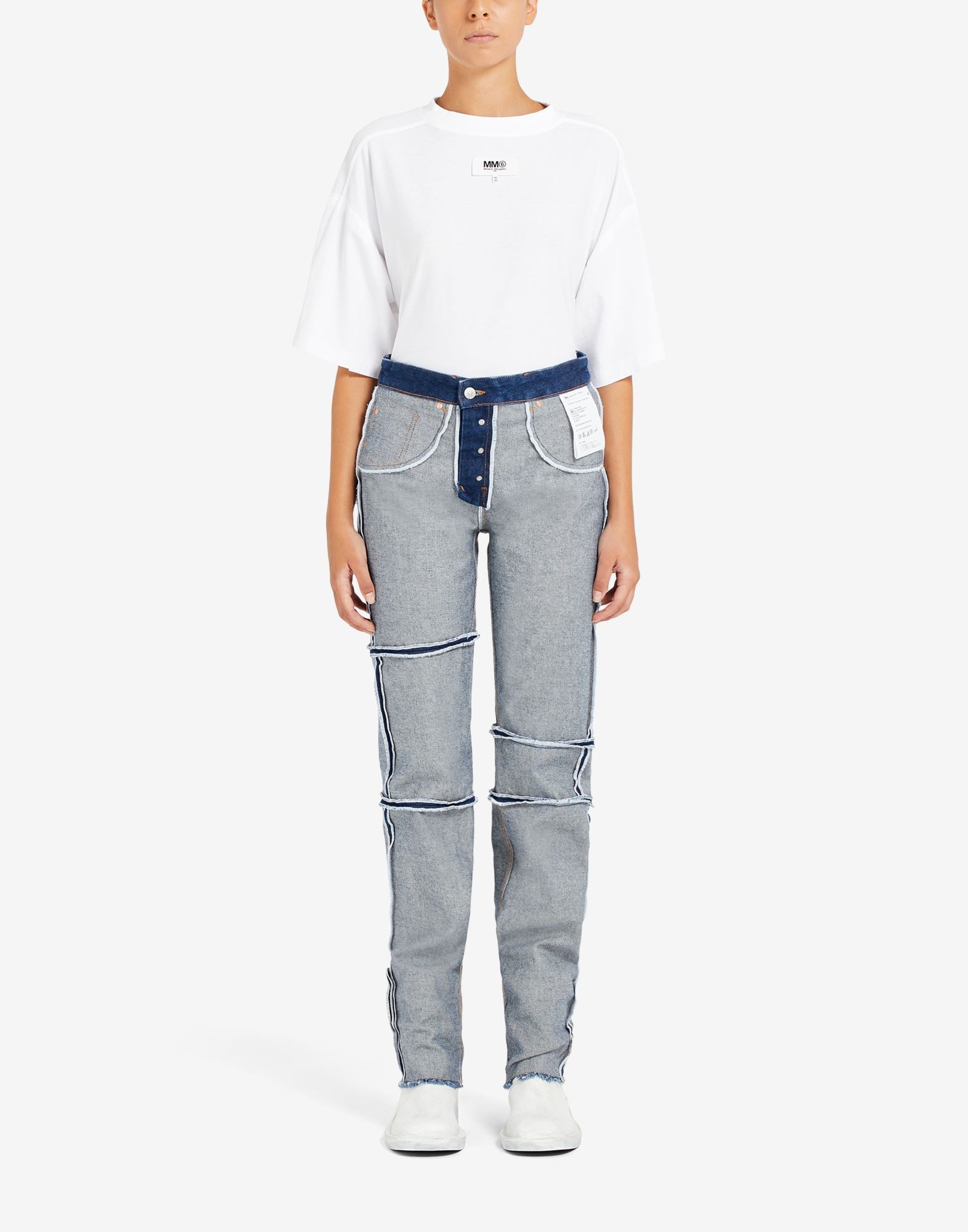 Inside out panelled jeans - 2