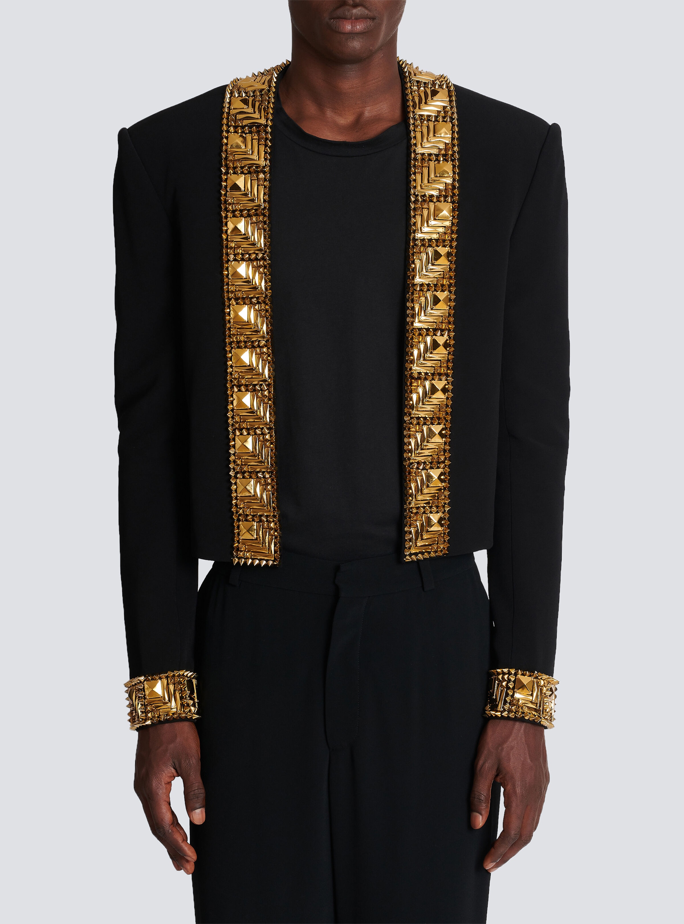 Blazer embroidered with pyramid studs - 5